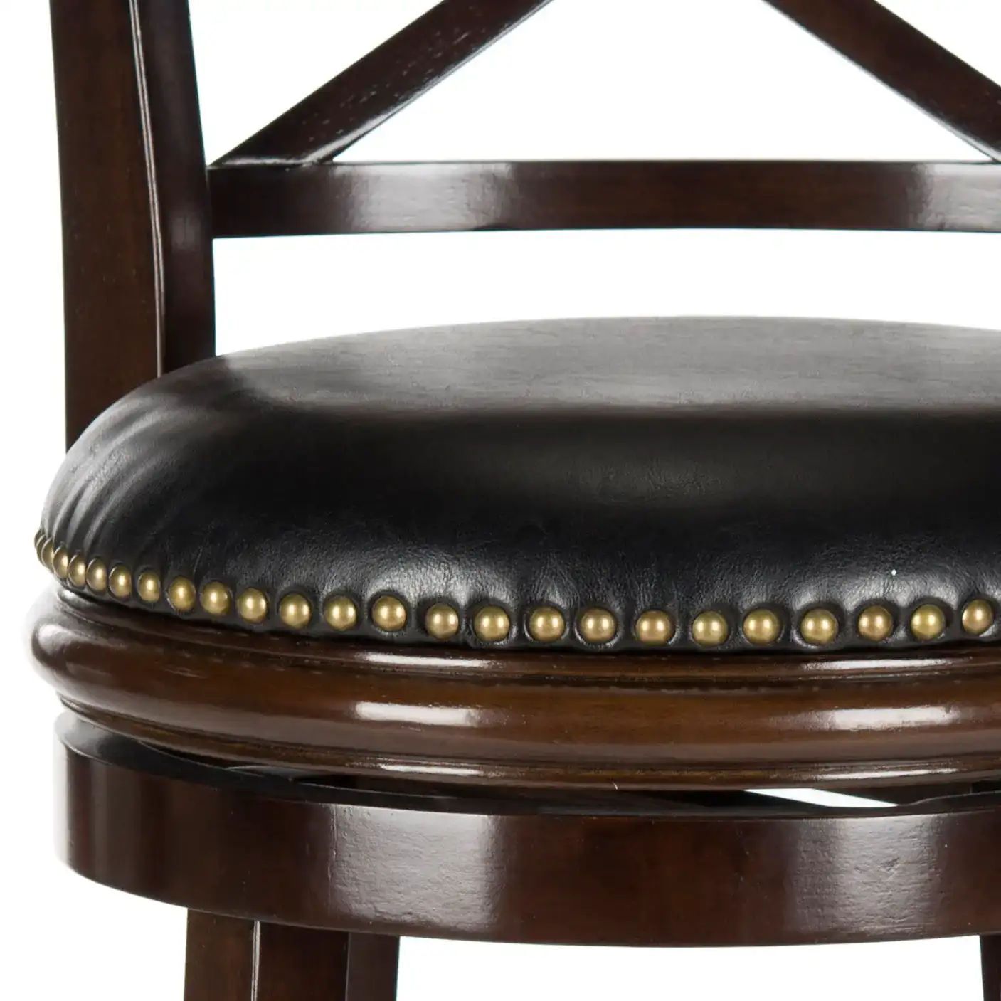 Butler Barstool in Cappuccino / Black, detail view