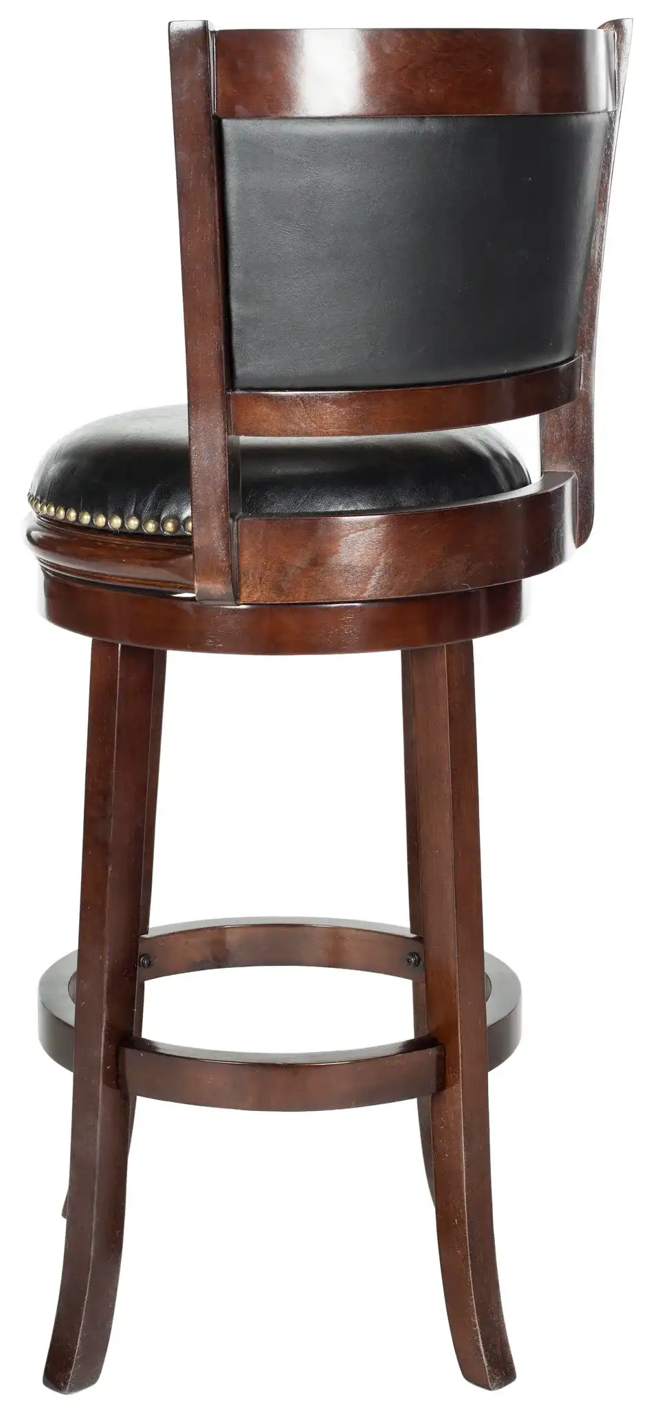 Brockway Bar Stool in Cappuccino / Black, detail view