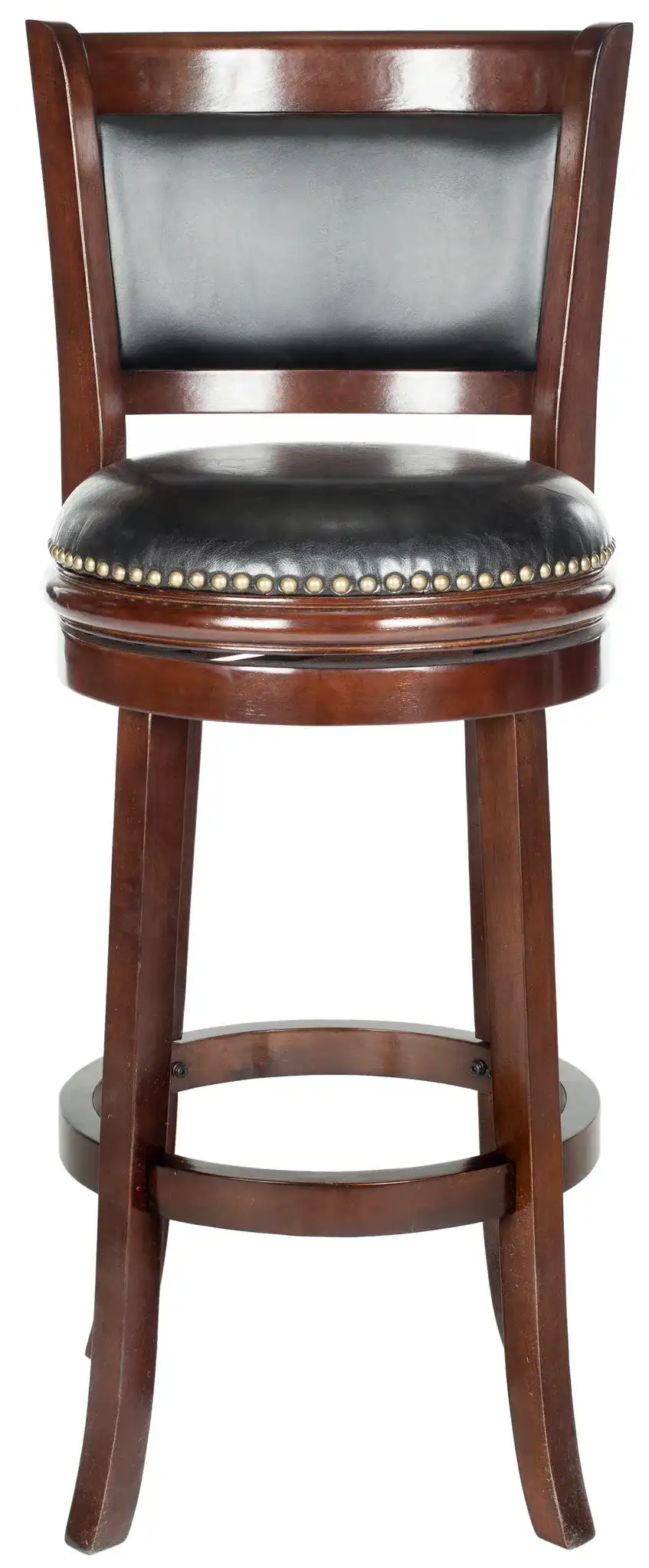 Brockway Bar Stool in Cappuccino / Black, detail view