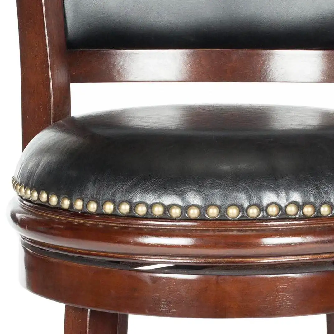 Brockway Bar Stool in Cappuccino / Black, detail view
