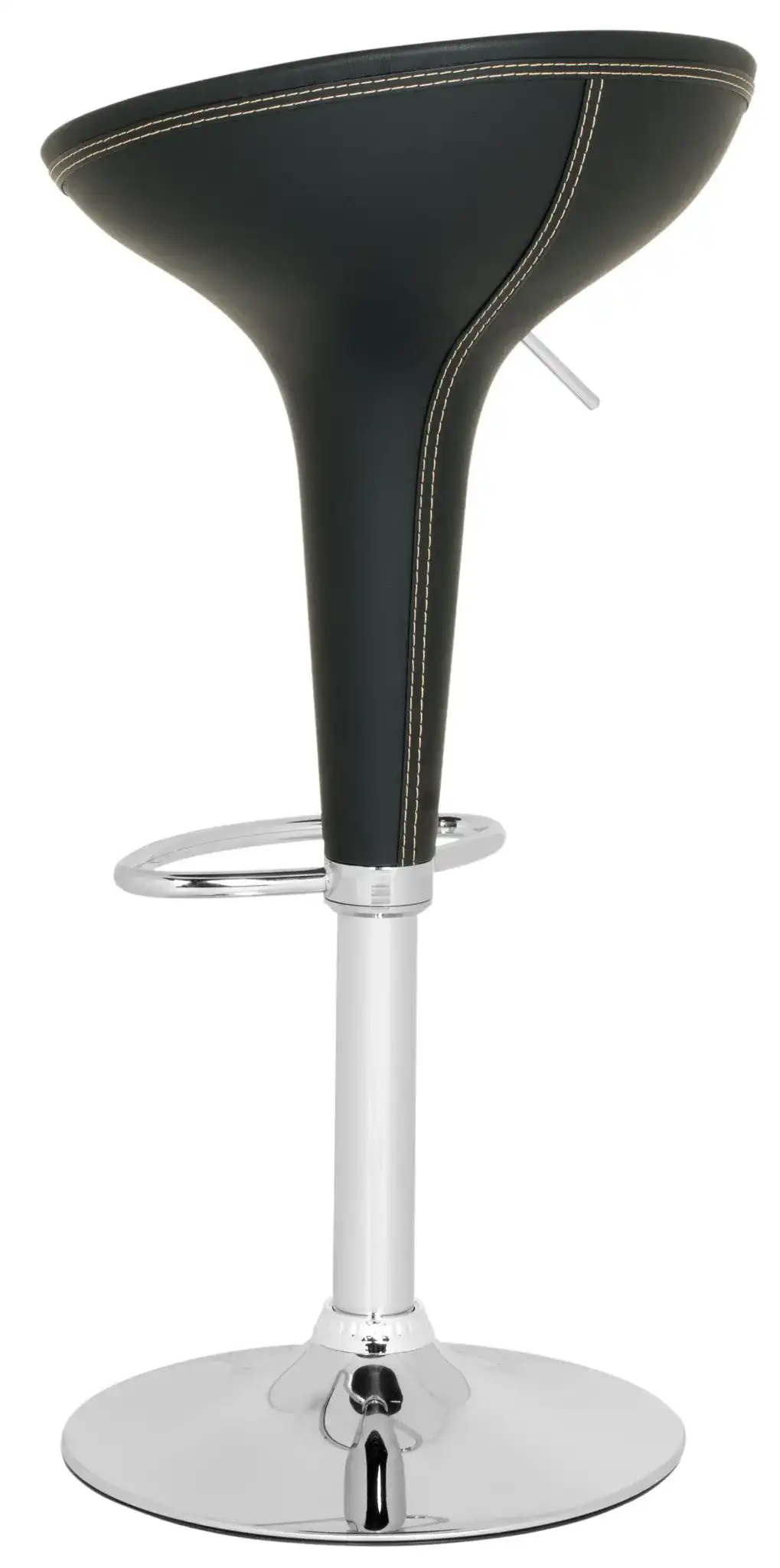 Shedrack Barstool in Black, detail view