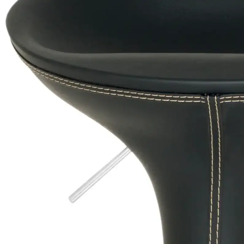 Shedrack Barstool in Black, detail view