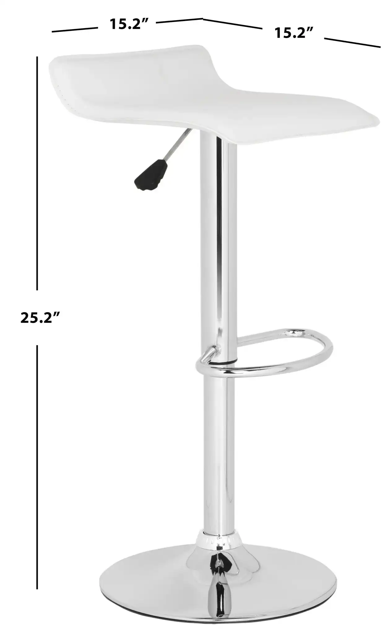 Sheba Barstool in White, detail view
