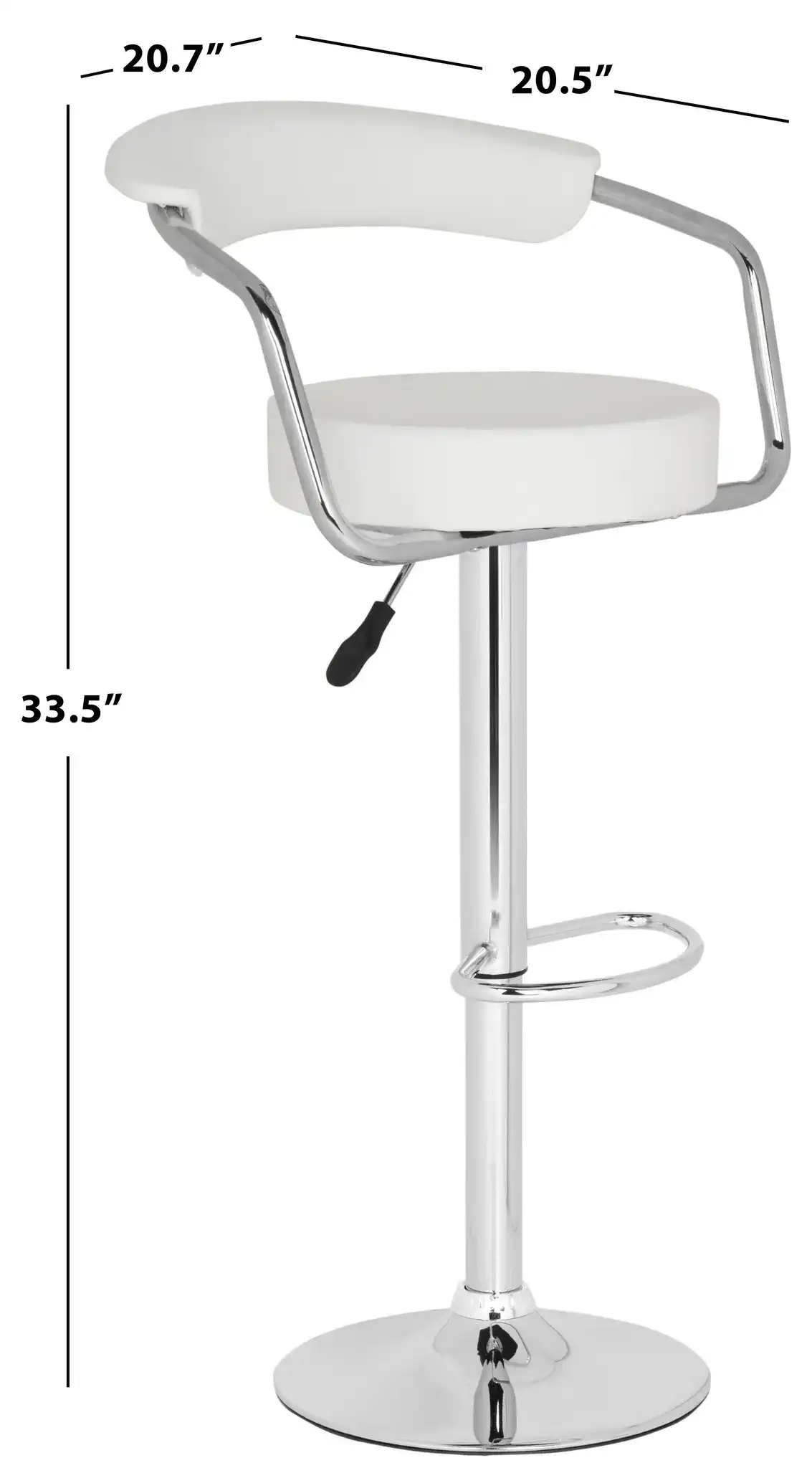 Angus Barstool in White, detail view