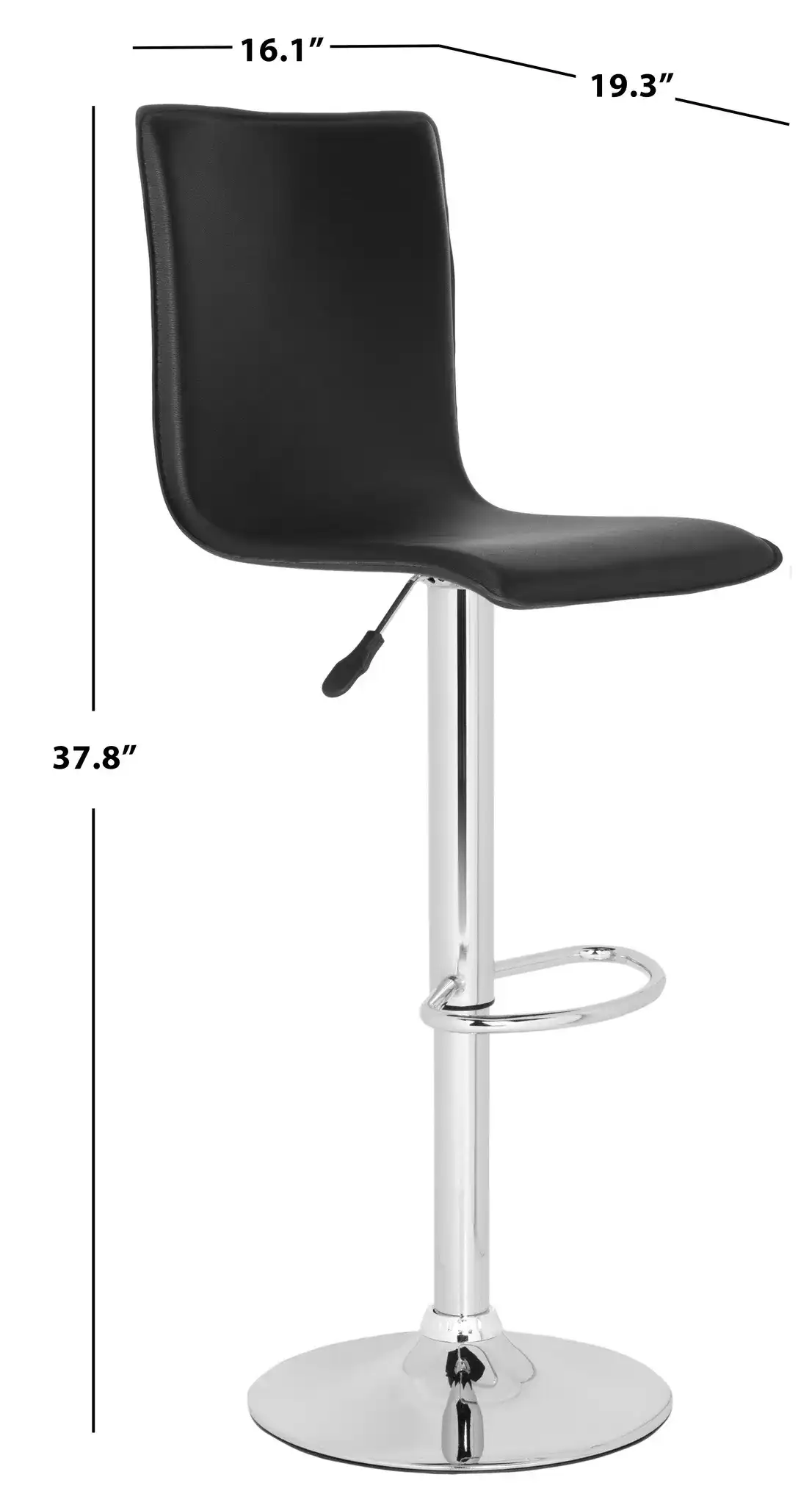 Magda Barstool in Black, detail view