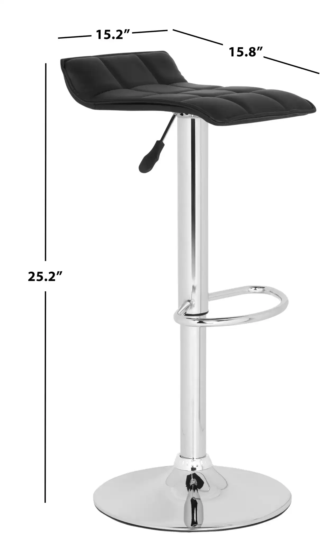 Lamita Barstool in Black, detail view