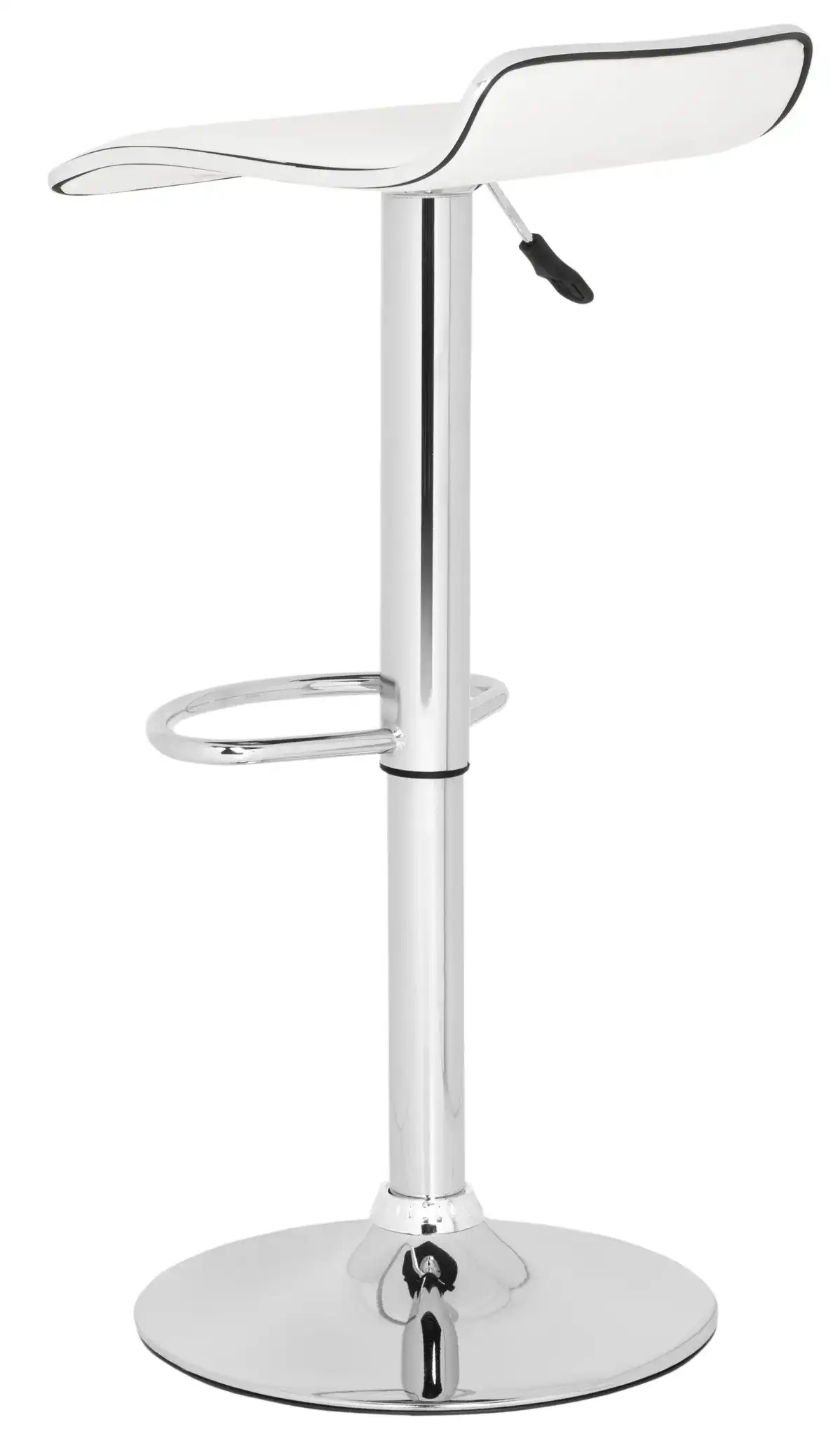Chaunda Barstool in White, detail view