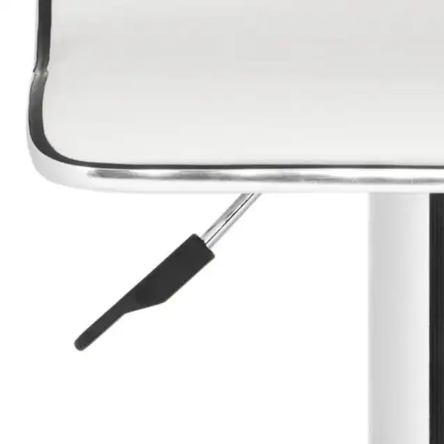 Chaunda Barstool in White, detail view