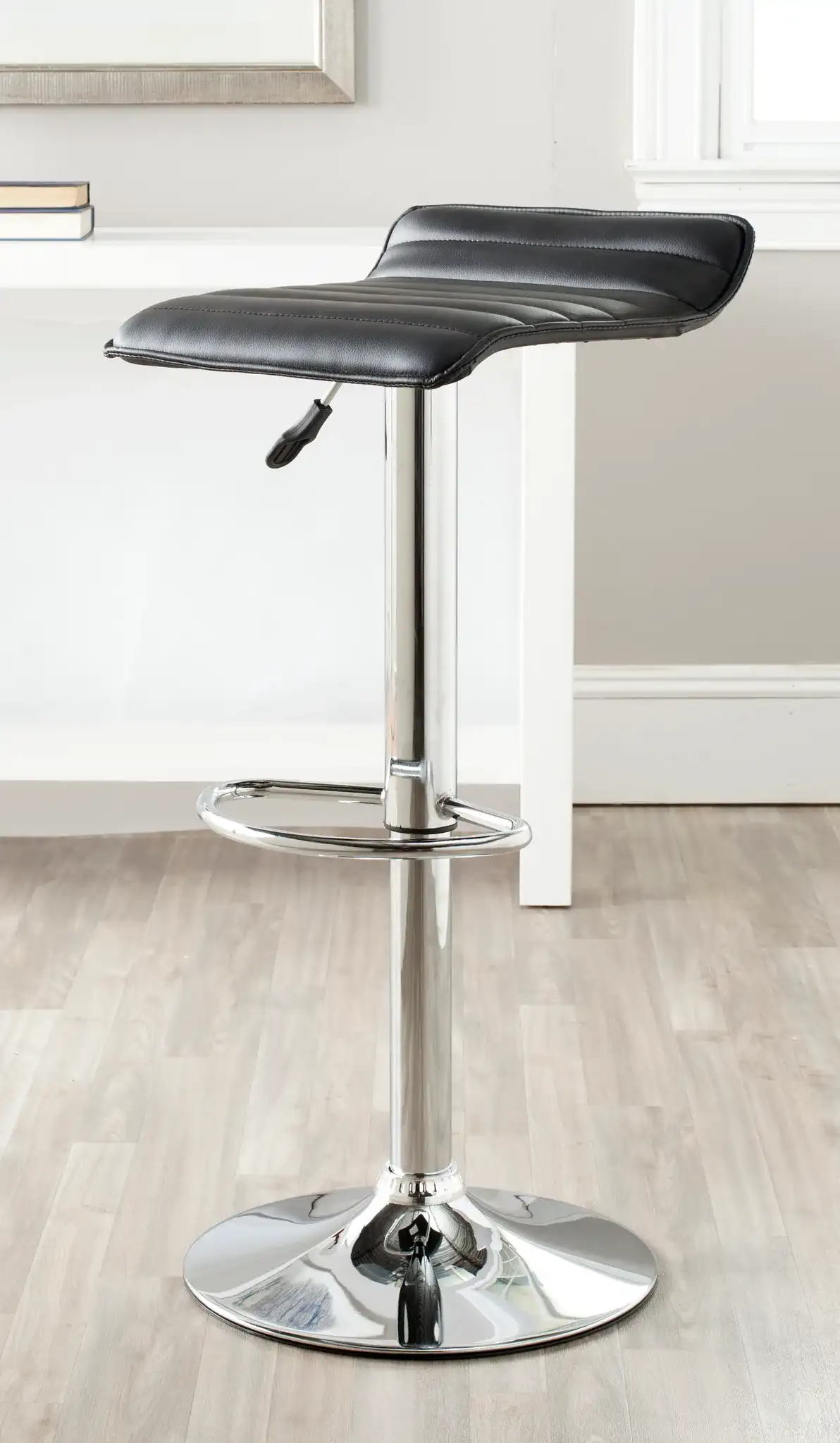 Kemonti Barstool in Black in a styled room