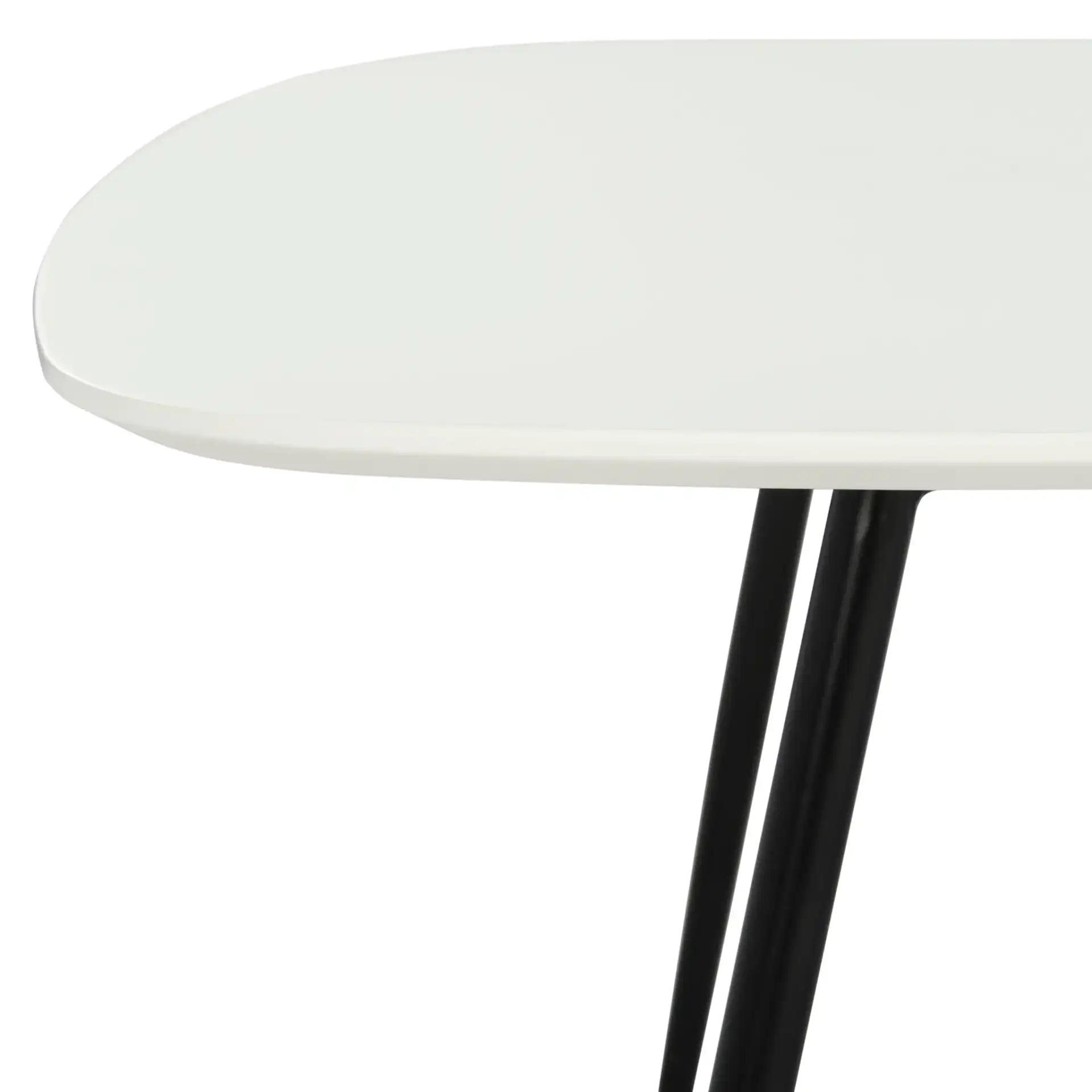 Jasmine Bi-Level Coffee Table in White / Gray in a styled room