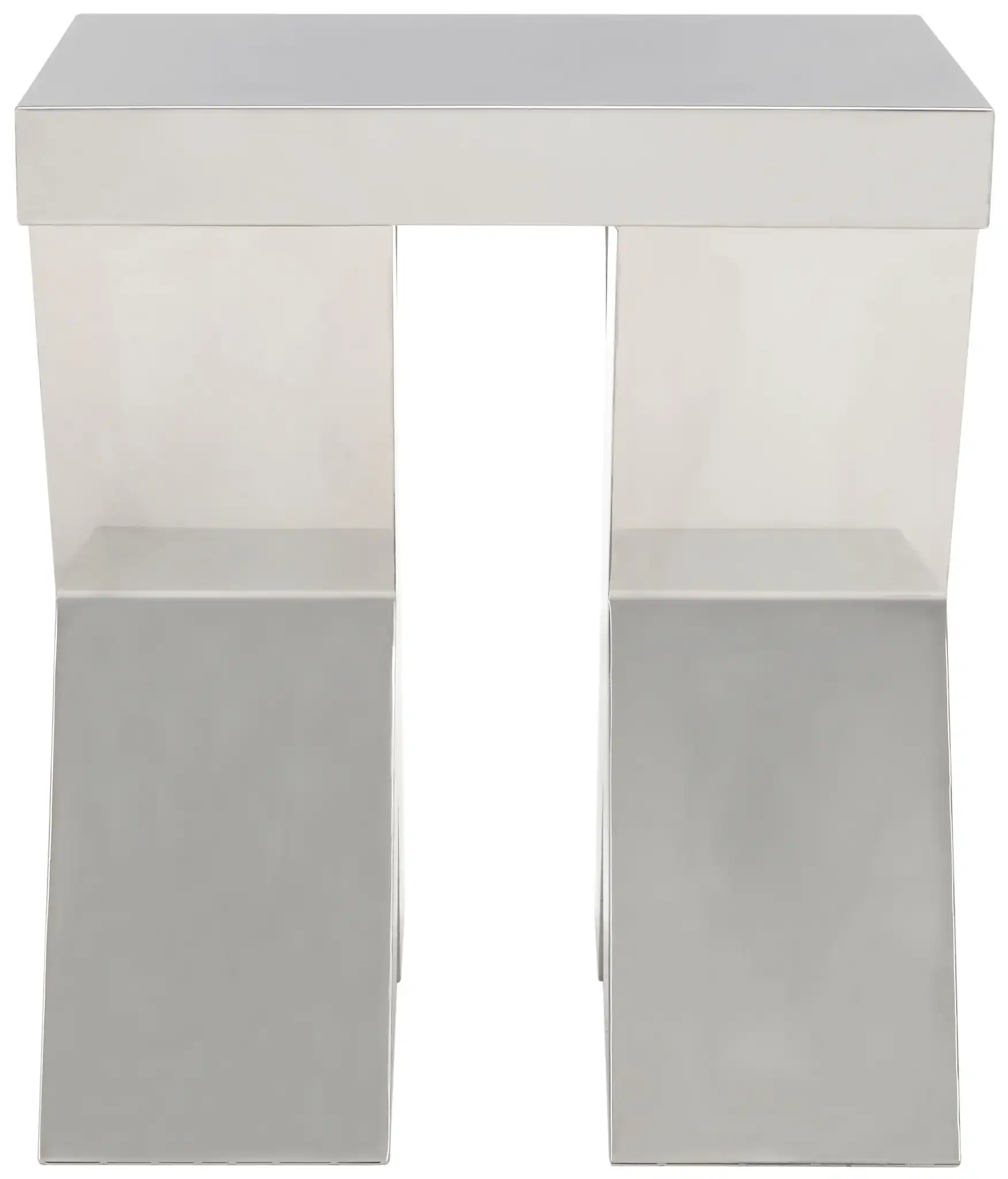 Houston End Table in Silver