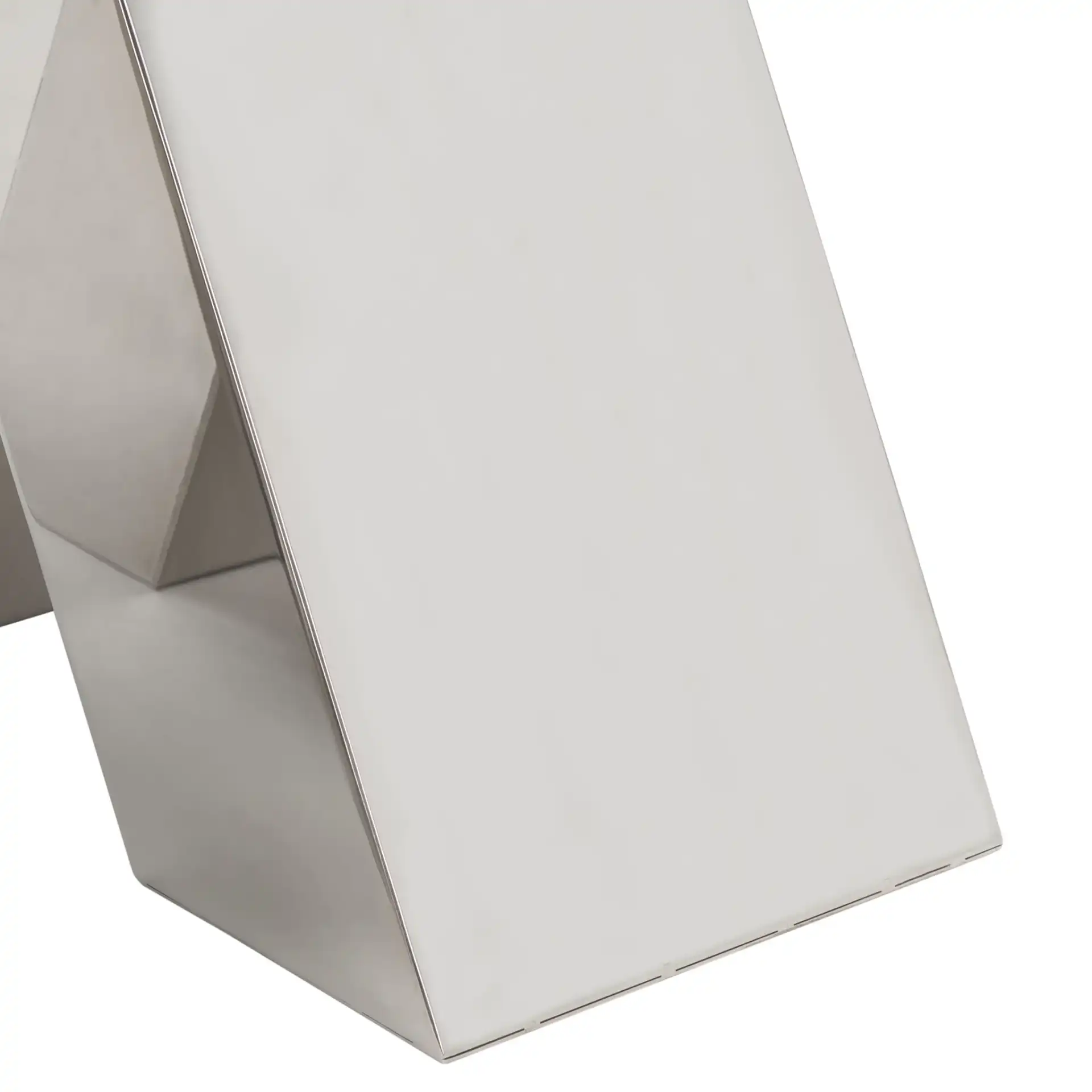 Houston End Table in Silver, detail view