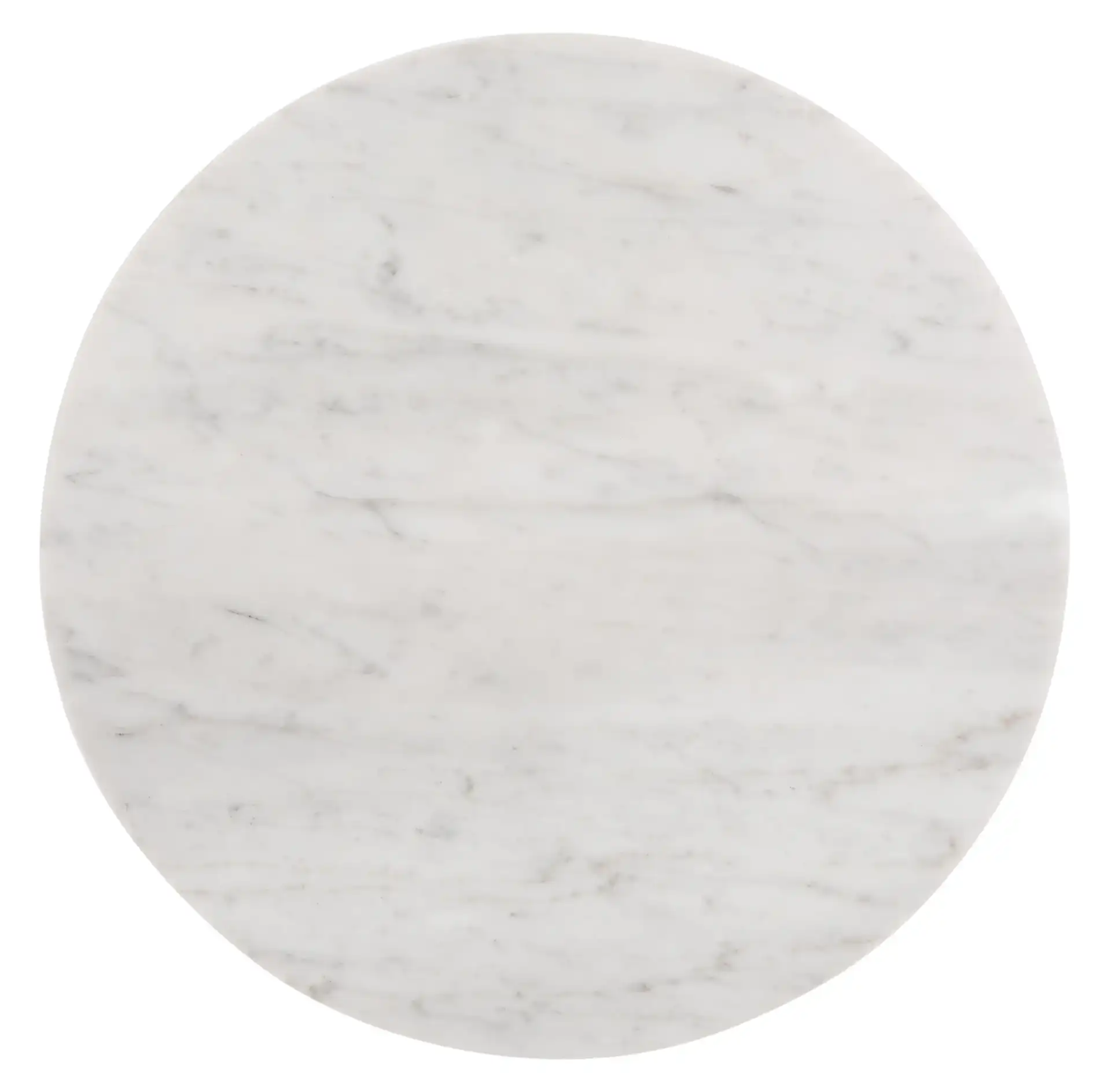 Aphrodite Marble End Table in Gold / White, detail view