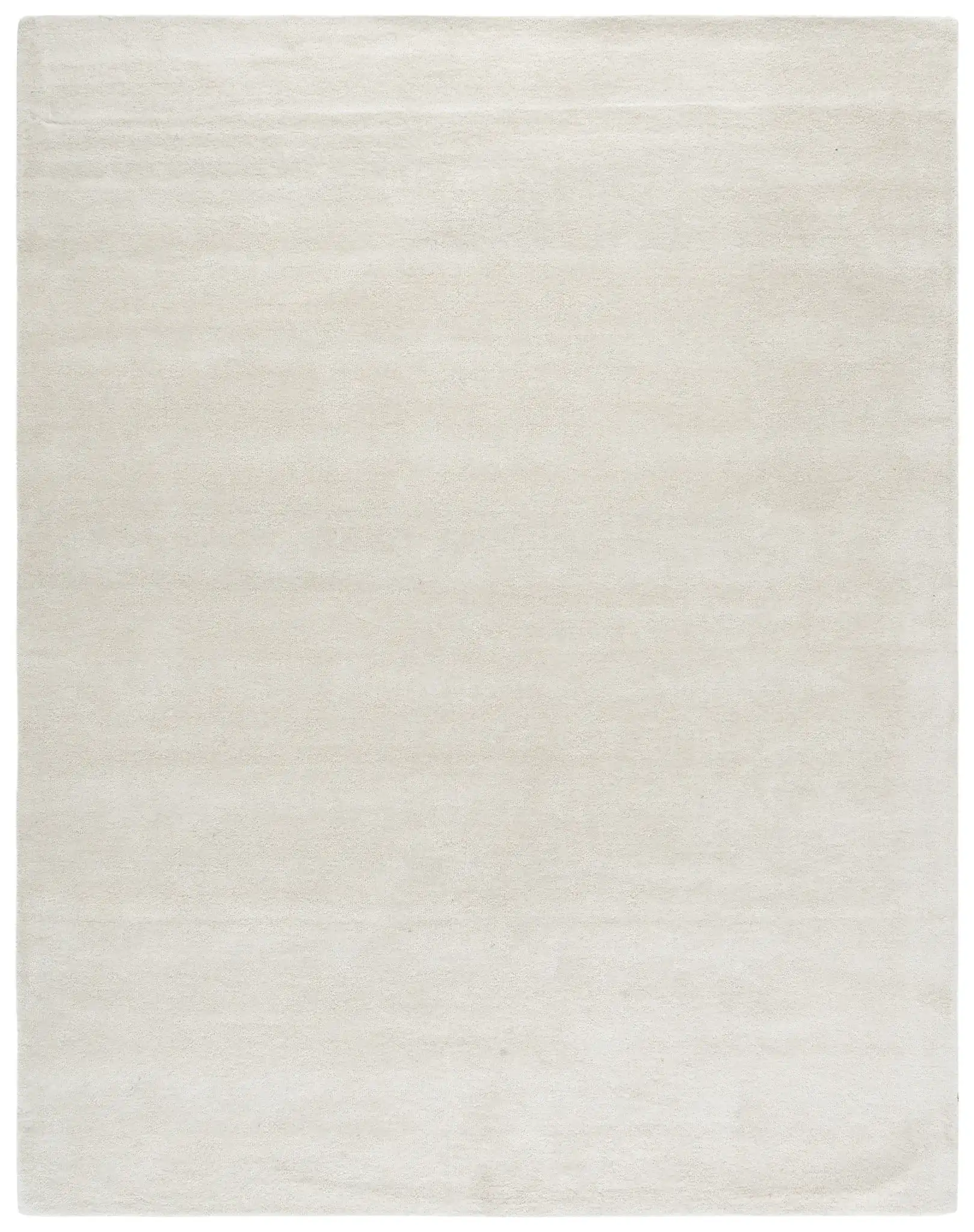 Fifth Avenue Solid Hand-Tufted Wool Rug in Ivory