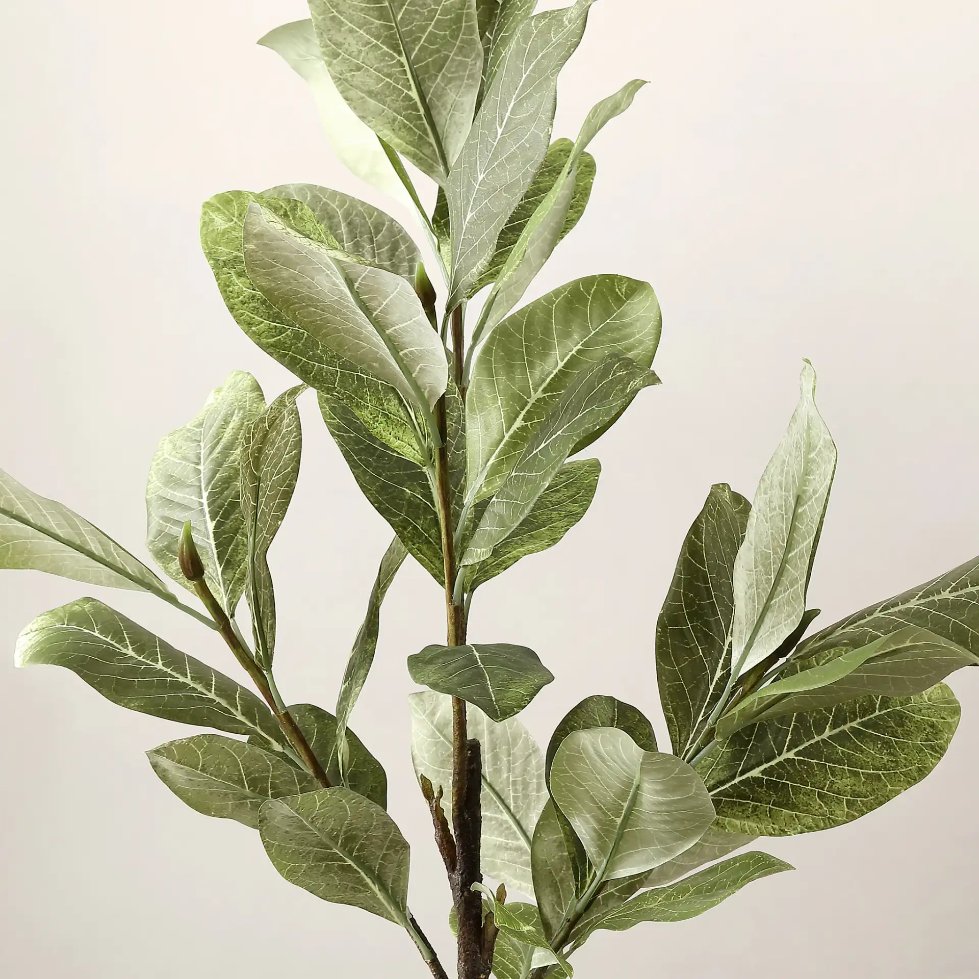 Faux 51" Potted Tree in Pot / Gray in a styled room
