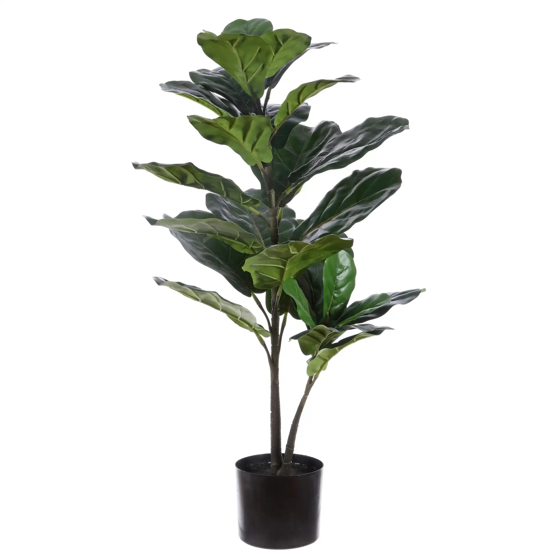 Faux 36" Potted F.Lyrata Tree in Pot / Black