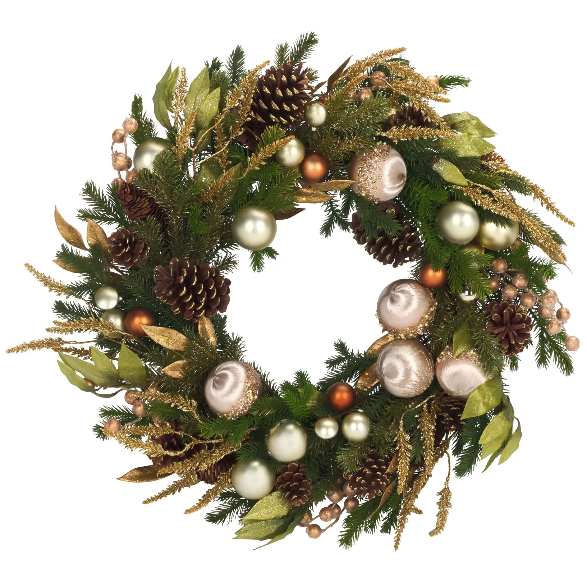 Golden Luxe 28" Wreath in Multi