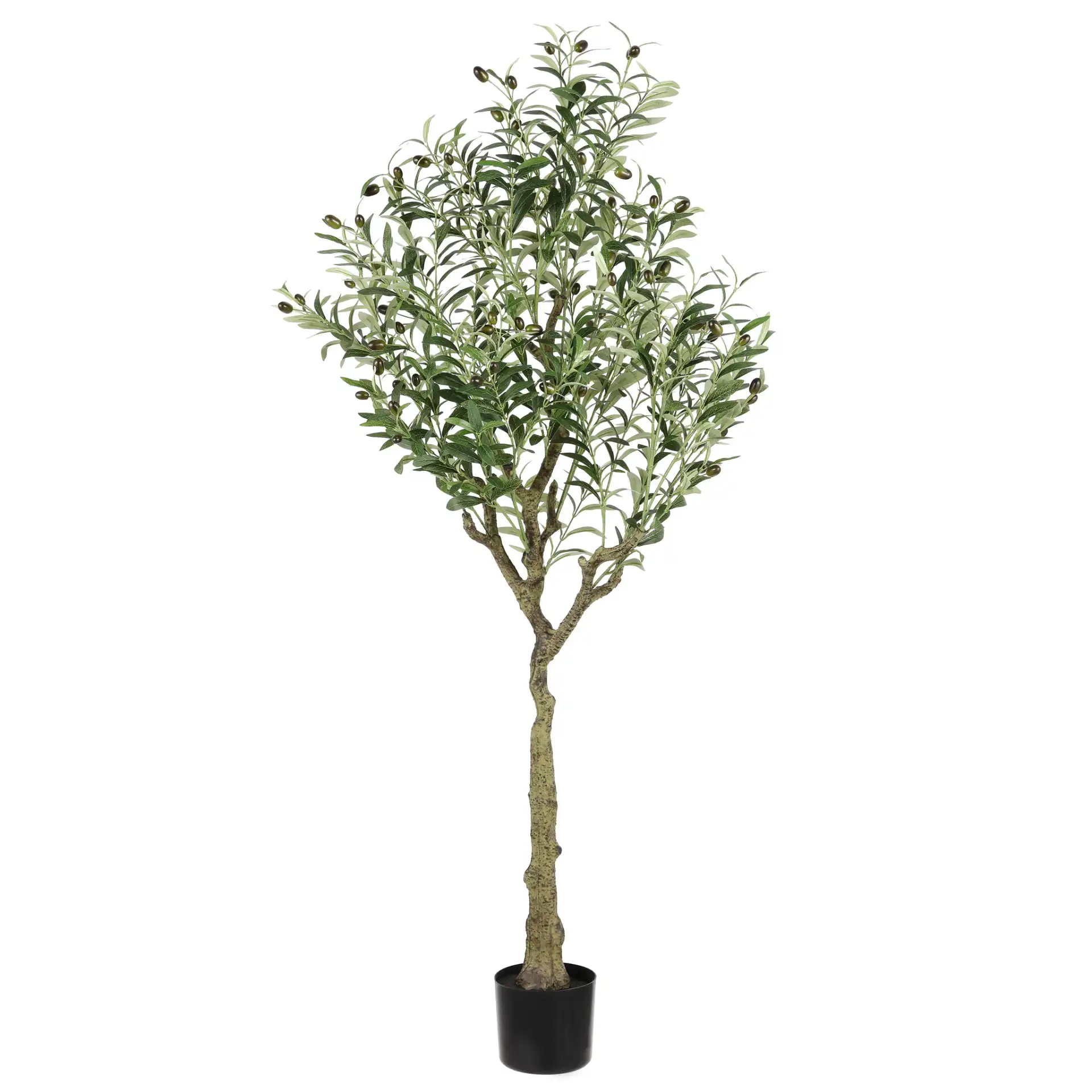 Faux 60" Potted Olive Tree in Green