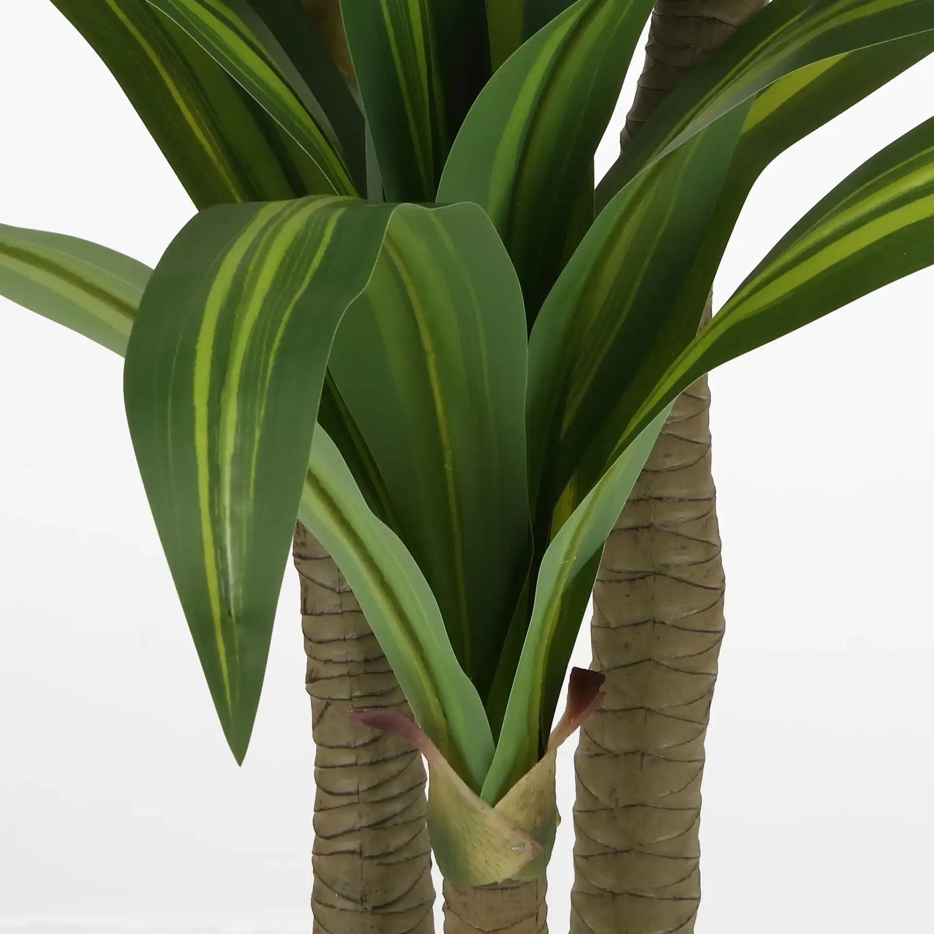 Faux 59'' Dracaena Tree in Green / Black in a styled room