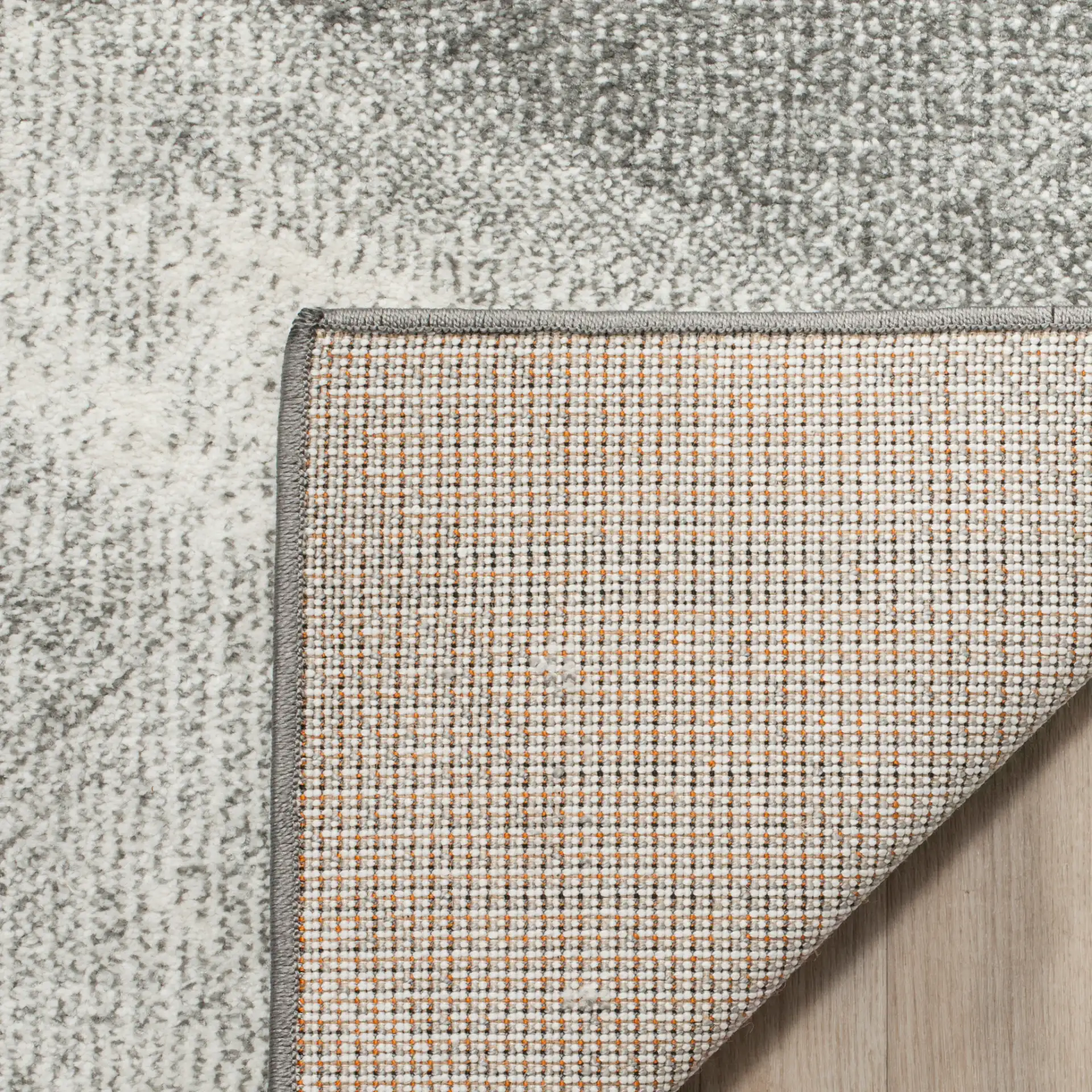 Glacier Painterly Burst Rug in Gray / Multicolor