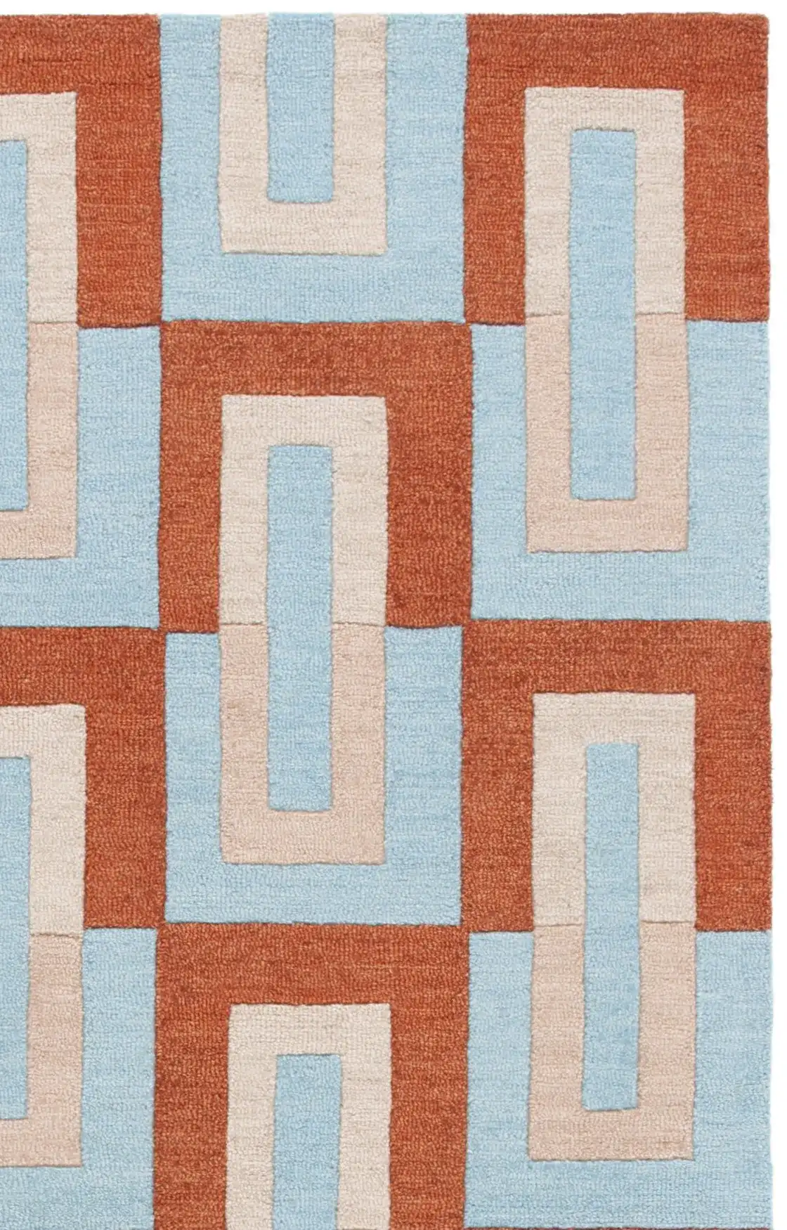 Light Blue / Rust