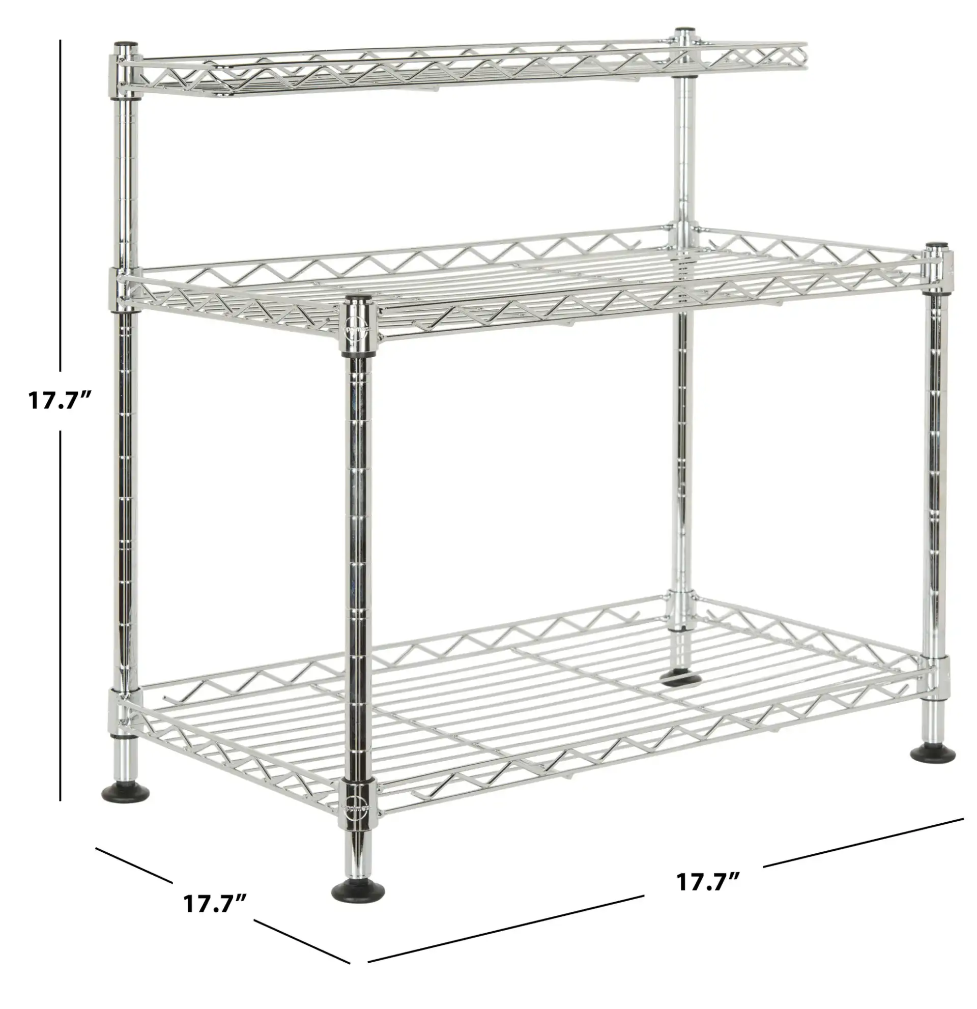 Marcel Mini Rack in Chrome, detail view