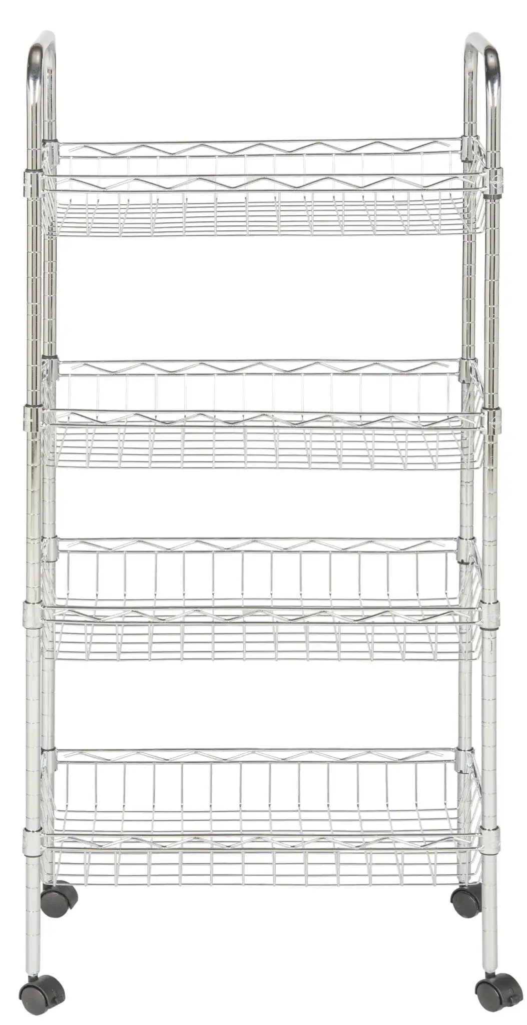 Pierre Adjustable Mini Trolley in Chrome
