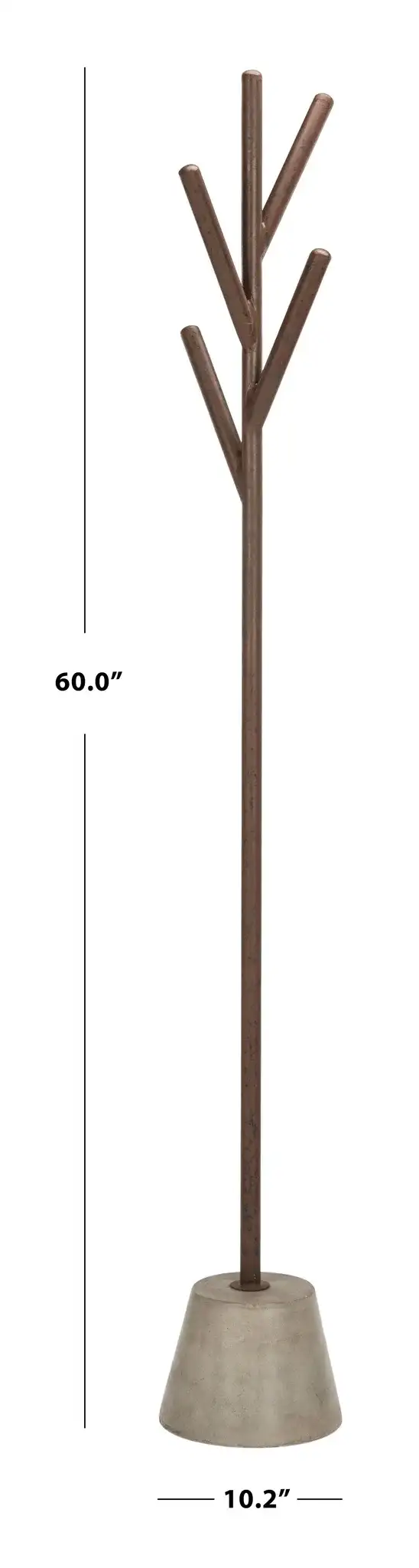 Deetz Coat Hanger in Dark Gray, detail view
