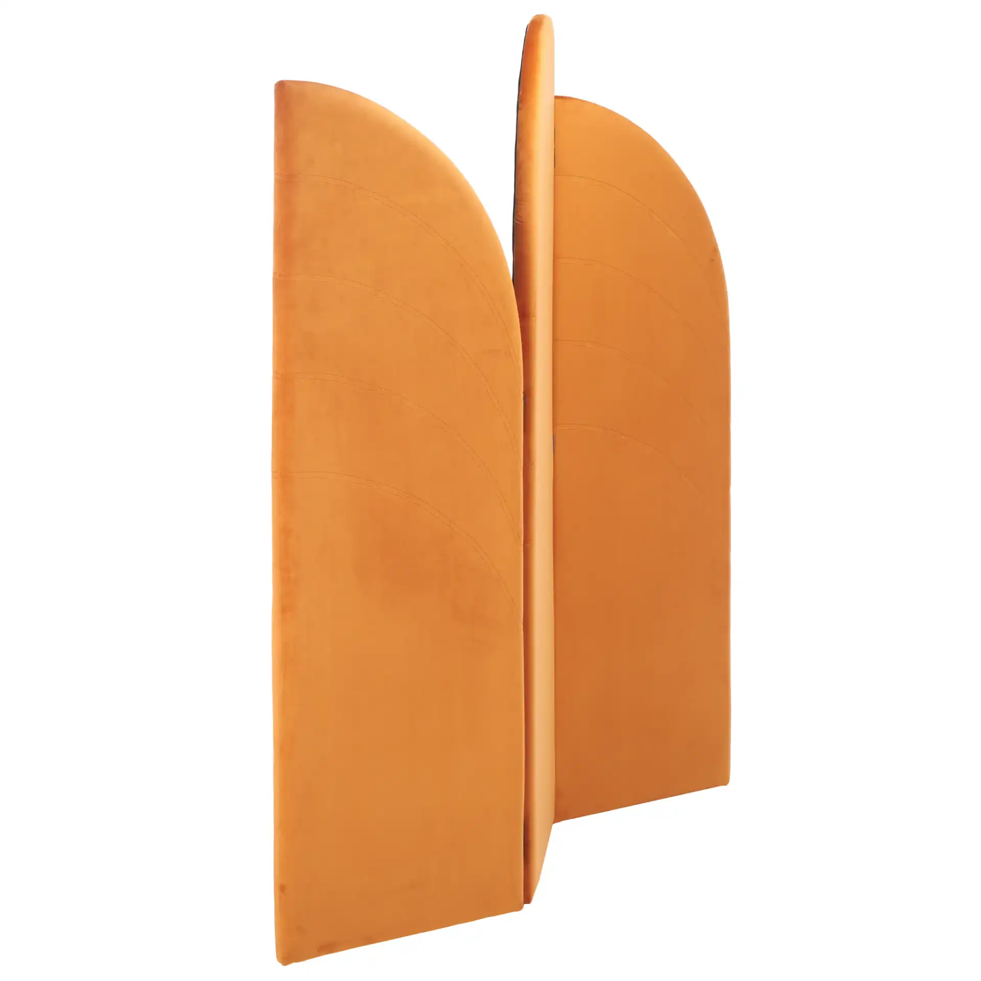 Celestino Tri-Fold Screen in Orange, detail view