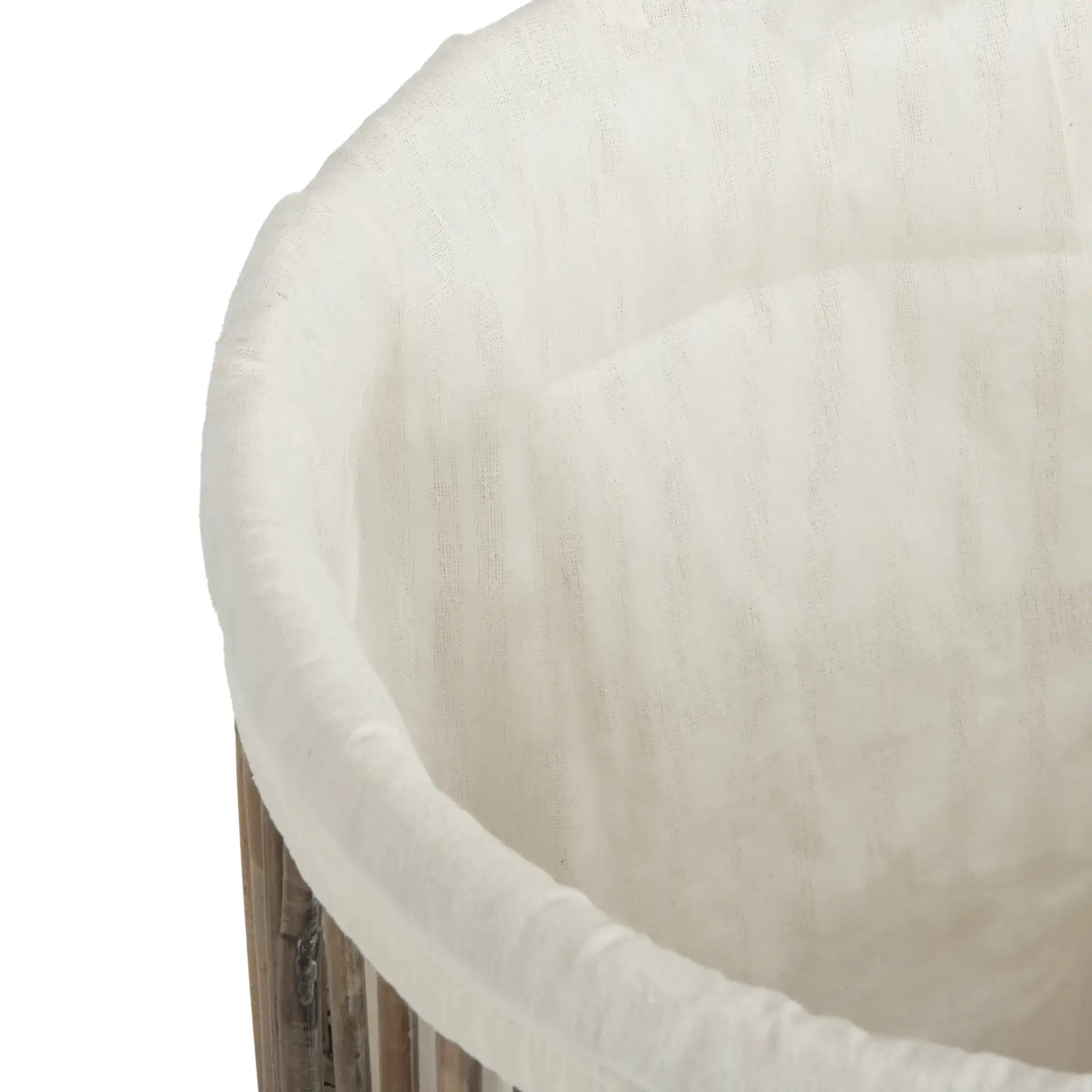 Libby Laundry Basket (Set Of 2) in White in a styled room