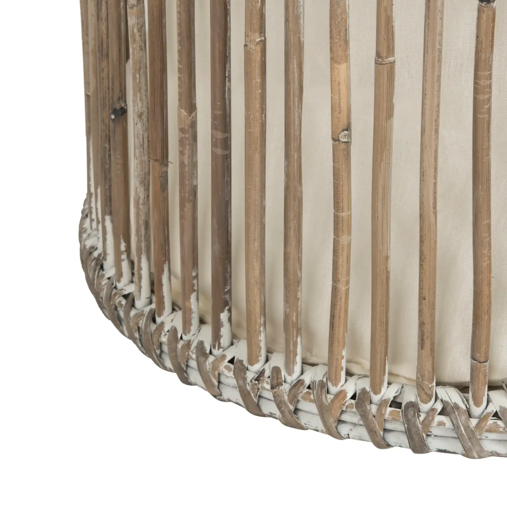 Libby Laundry Basket (Set Of 2) in White, detail view