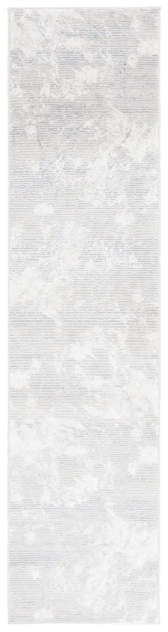 Hanna Marbled Abstract Rug in Gray / Ivory, detail view