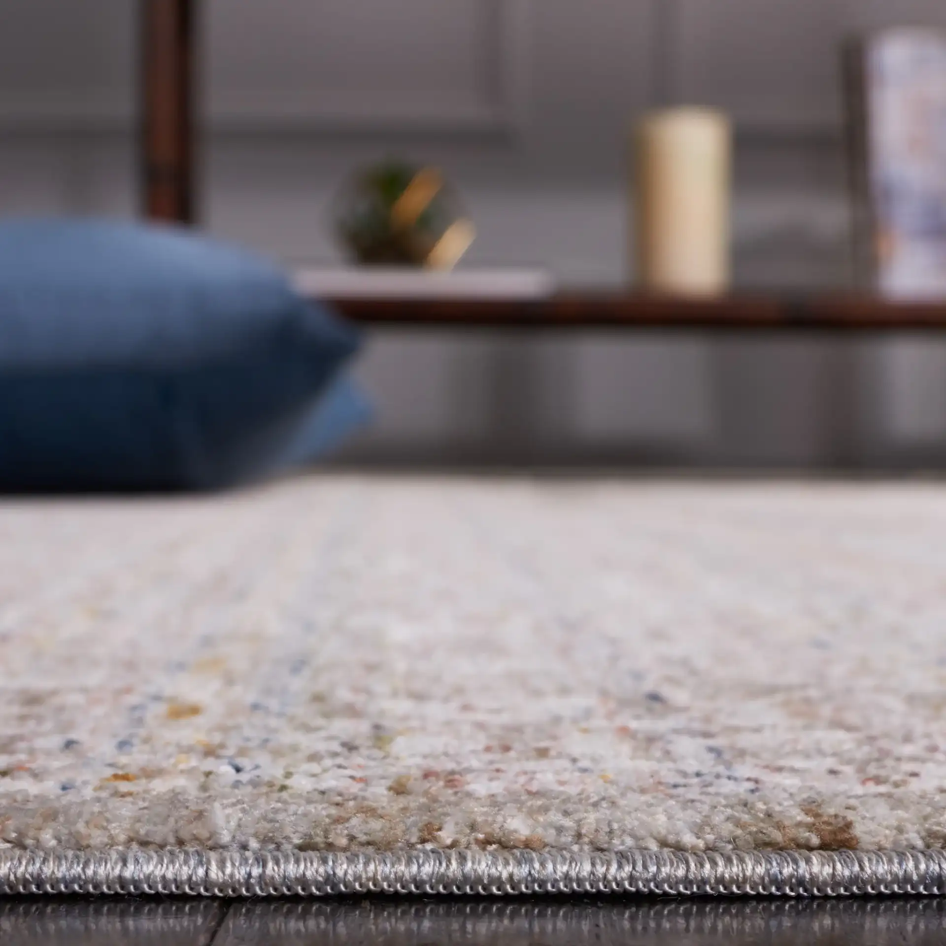 Harlow Allover Floral Rug in Sage / Ivory in a styled room