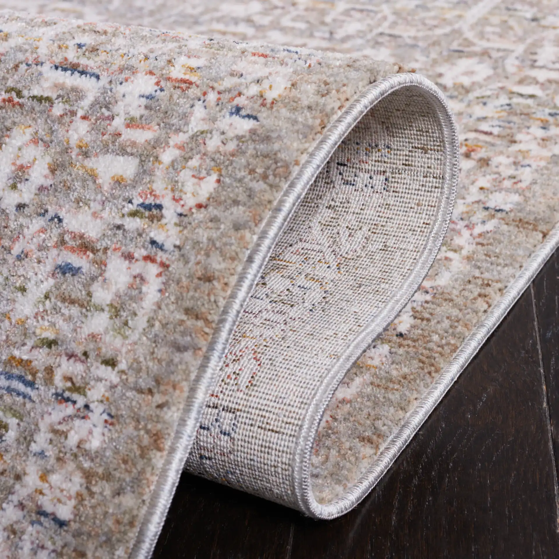 Harlow Allover Floral Rug in Sage / Ivory in a styled room