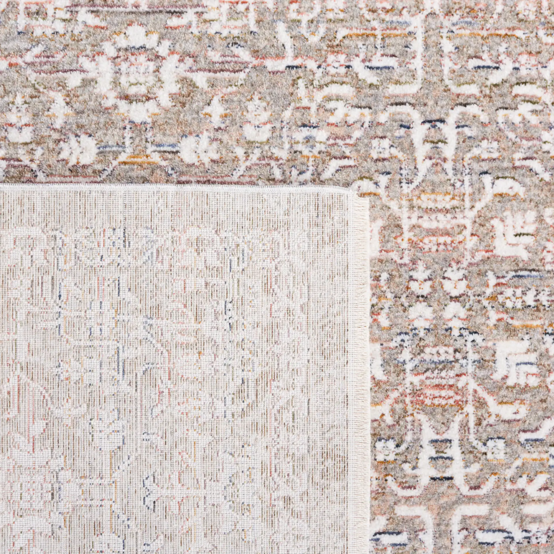 Harlow Allover Floral Rug in Sage / Ivory in a styled room