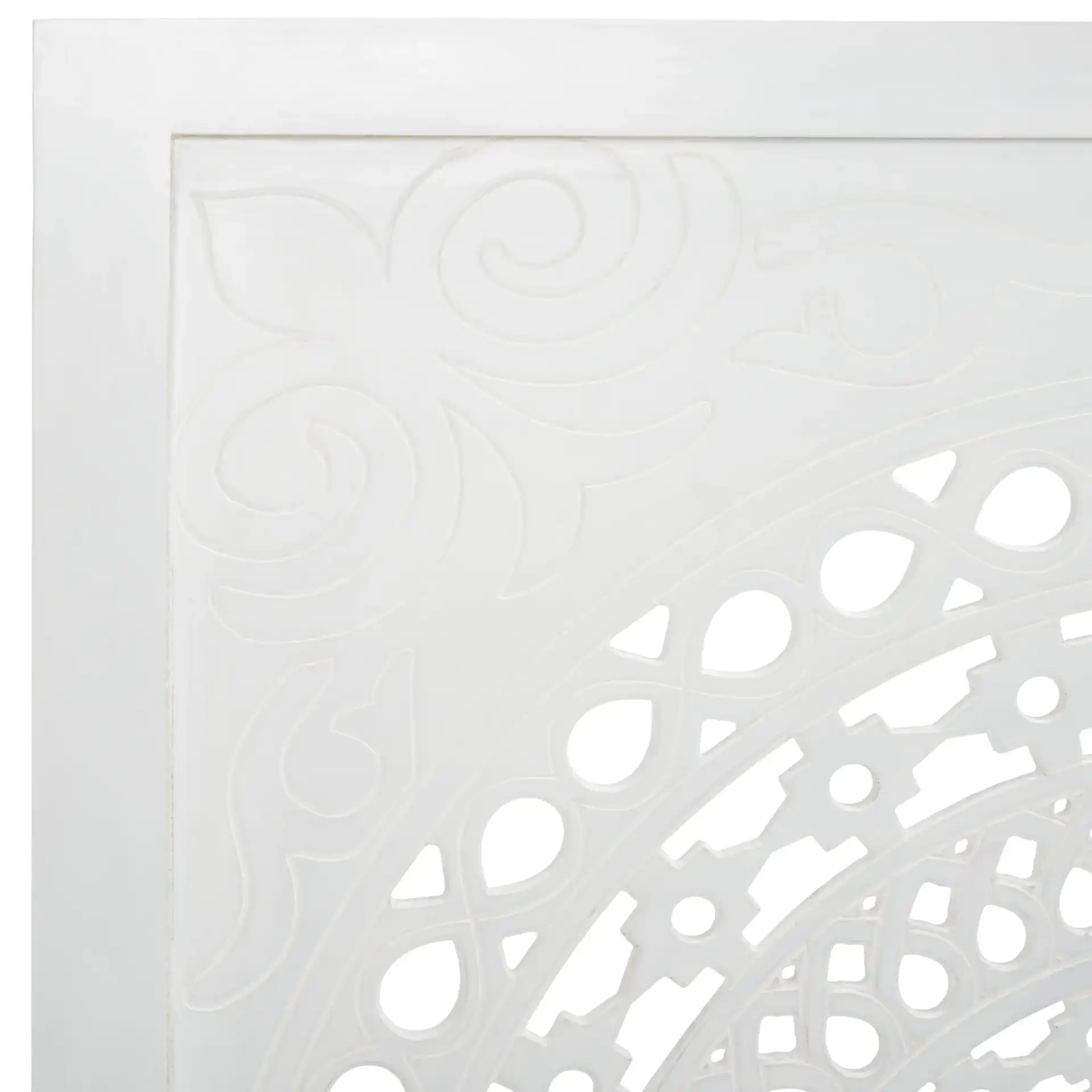 Romilda Headboard in White Washed in a styled room