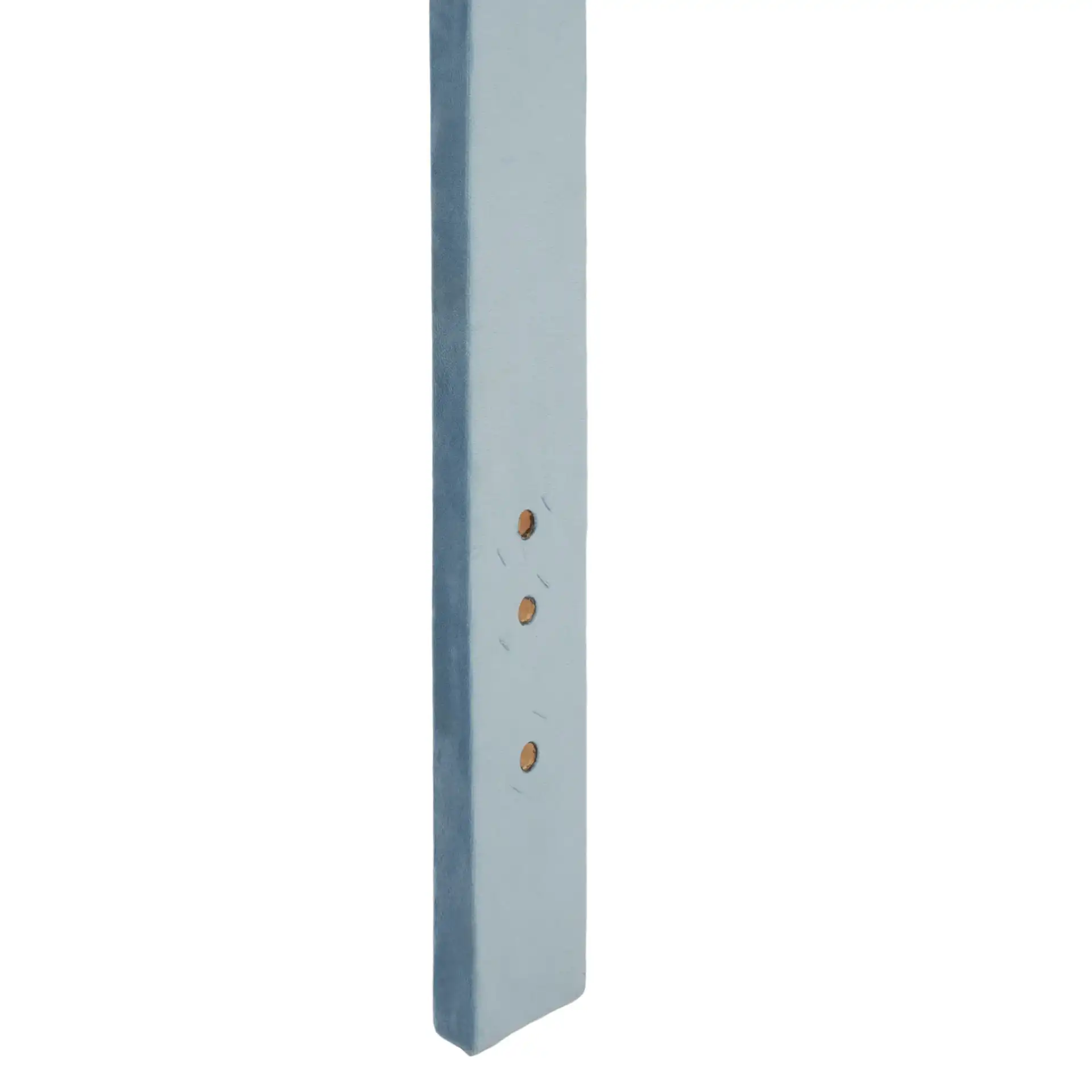 Solare Striped Archd Headboard in Slate Blue, detail view