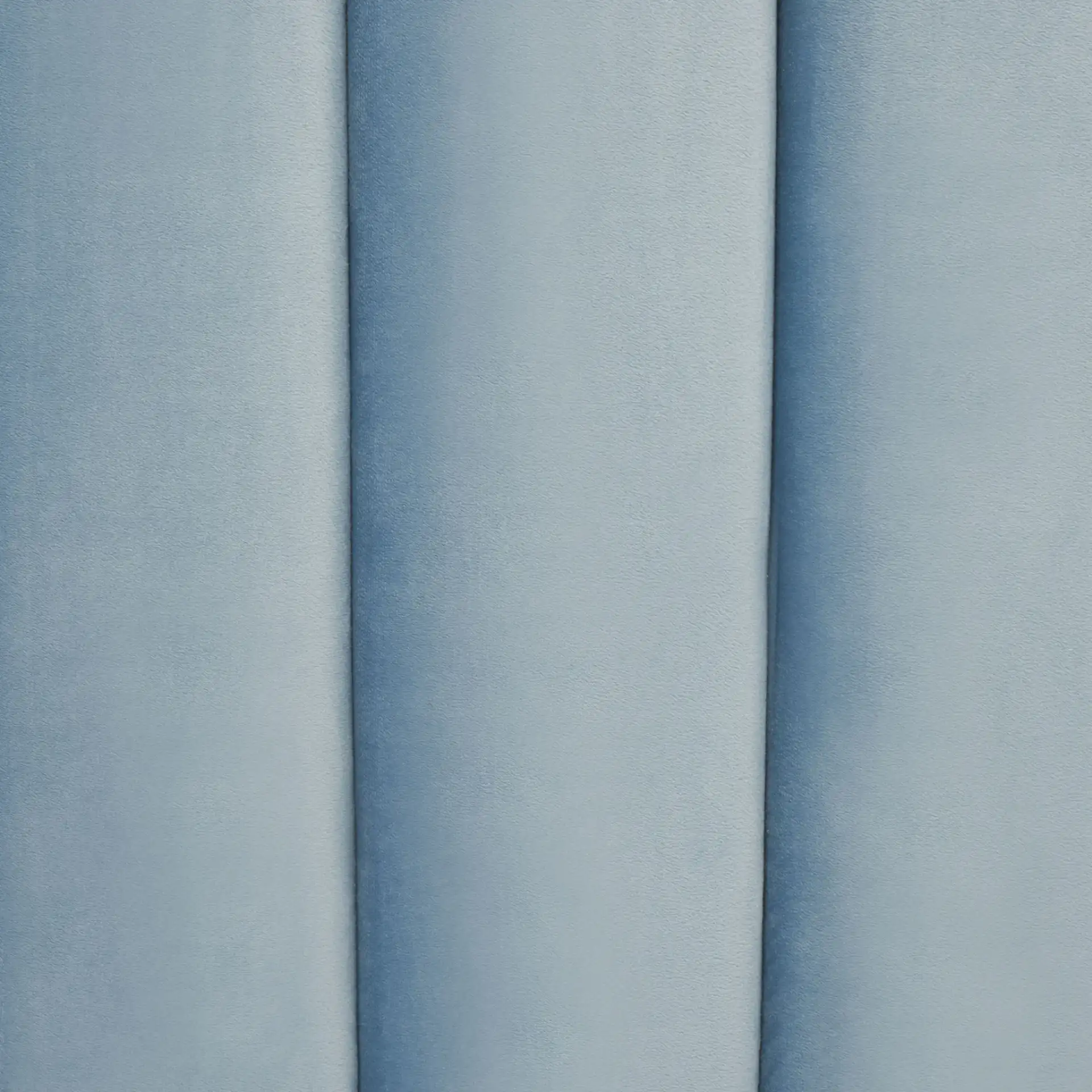 Solare Striped Archd Headboard in Slate Blue, detail view