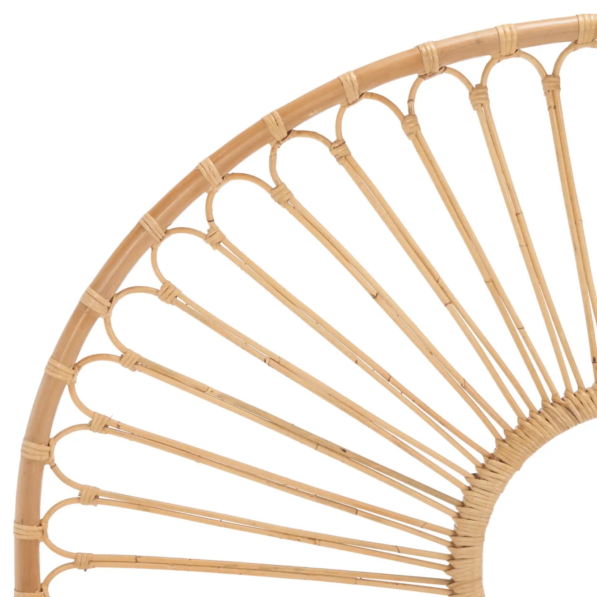 Faris Arched Headboard in Natural in a styled room