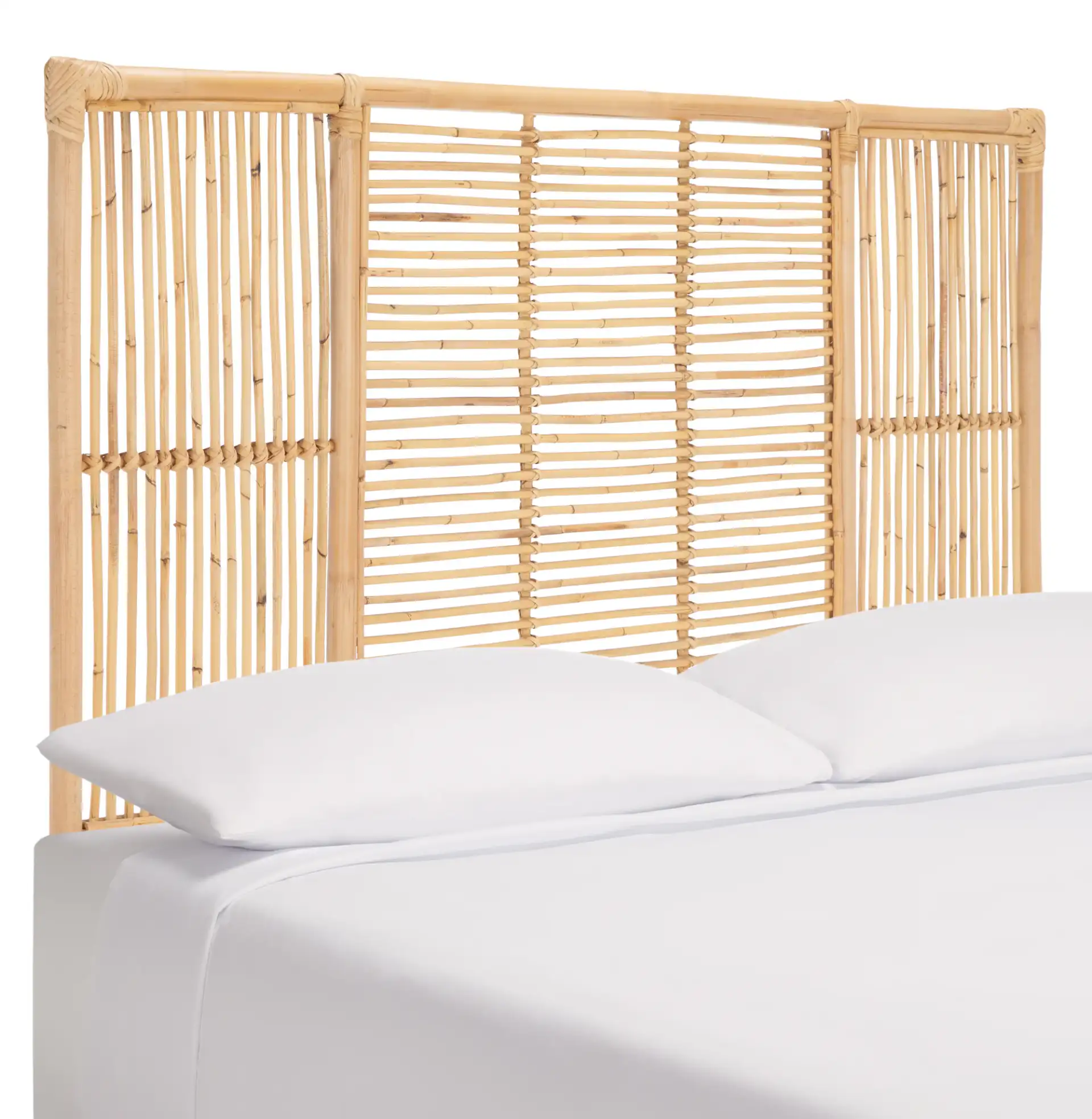 Falyn Rectangle Headboard in Natural, detail view