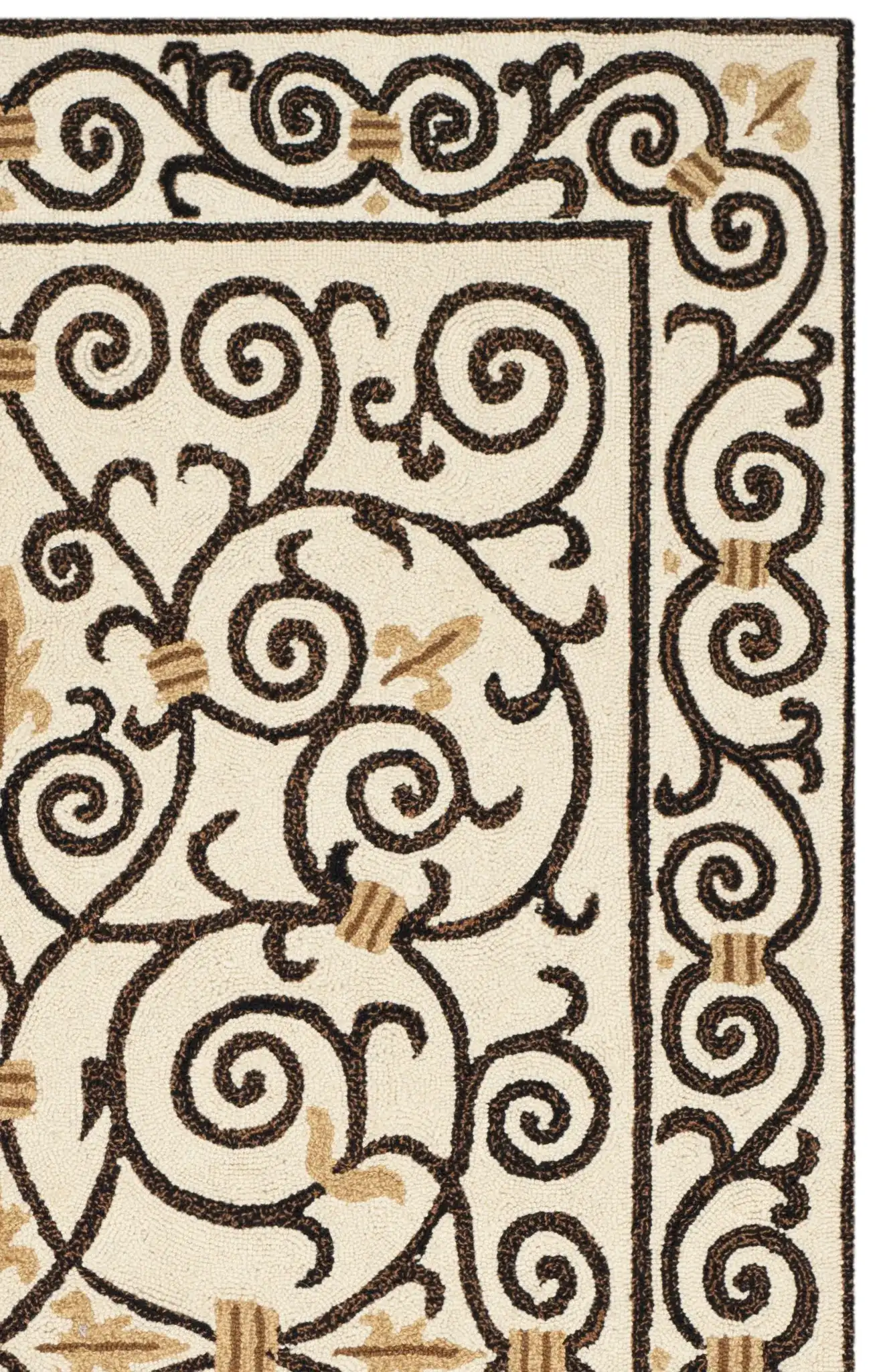 Ivory / Dark Brown