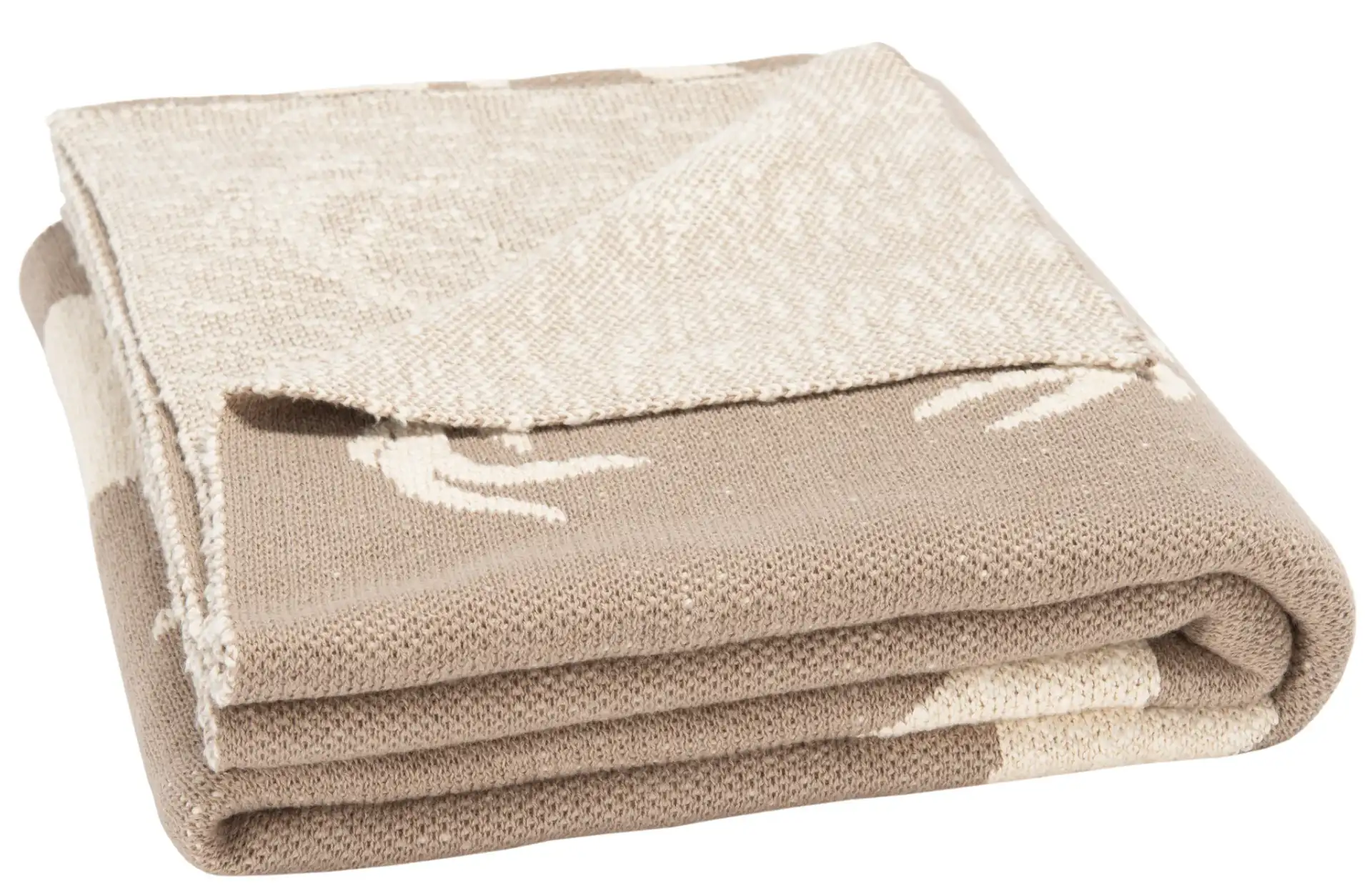 Yule Throw in Gray, detail view