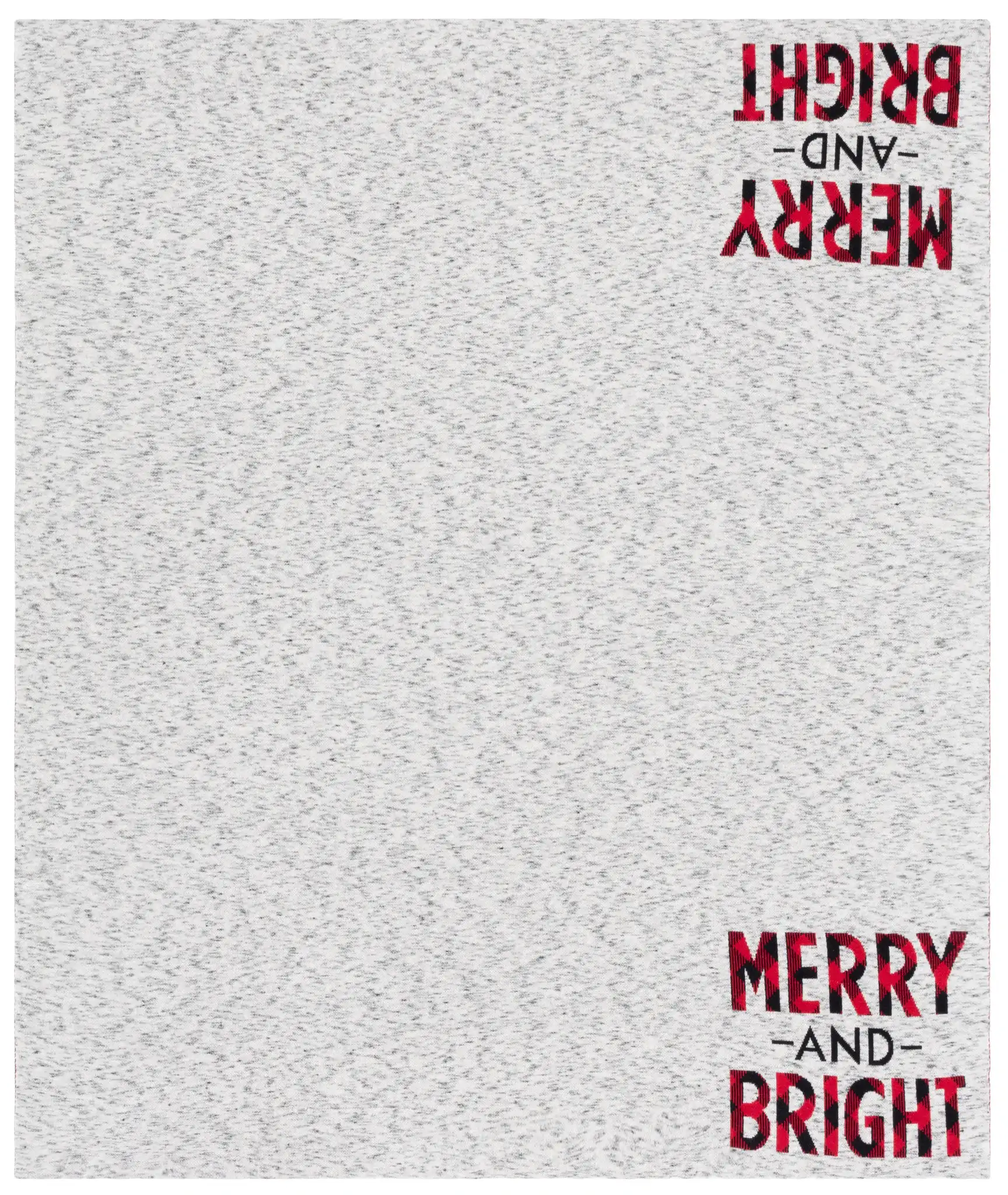 Merry And Bright Throw in Gray / Red