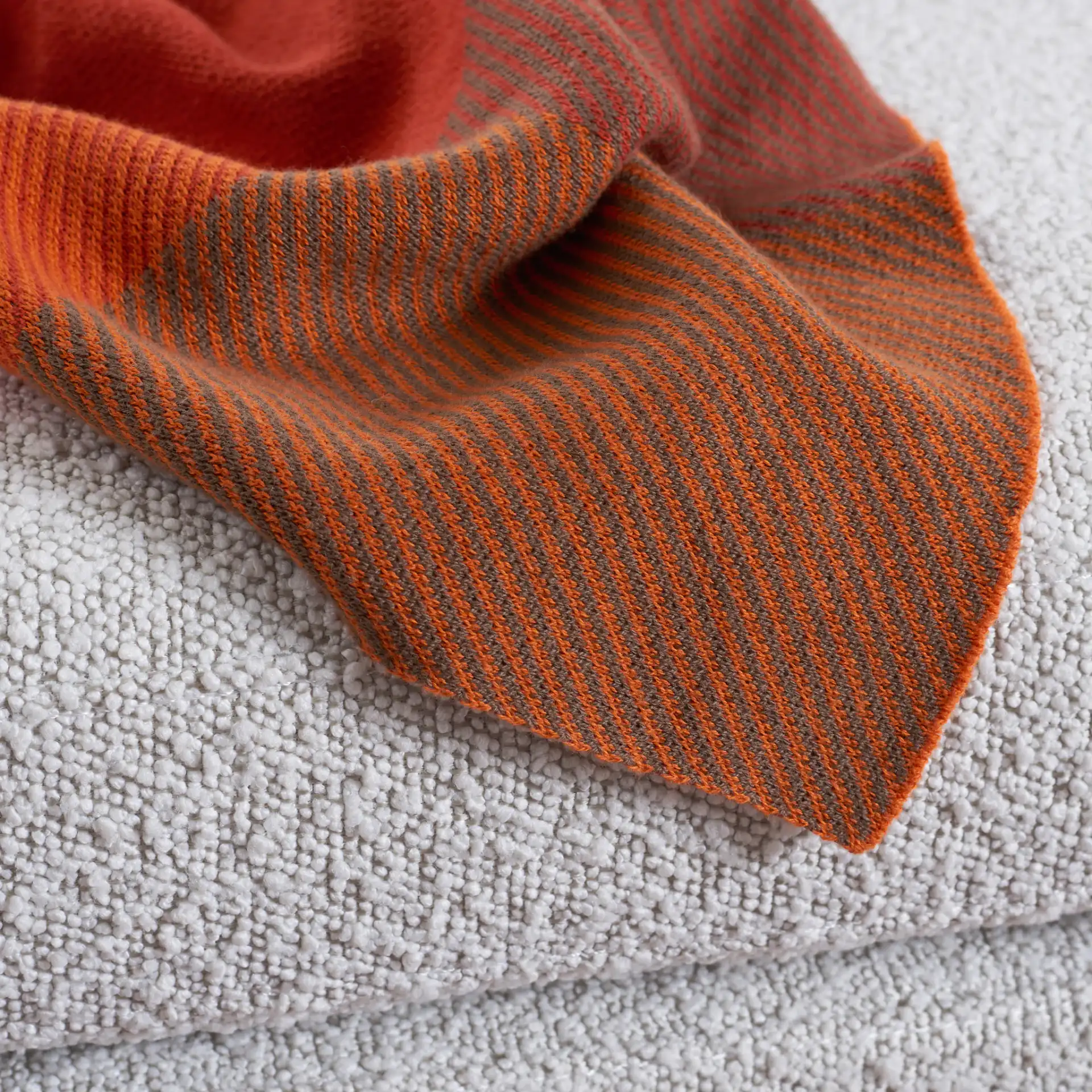 Harvest Throw in Orange in a styled room