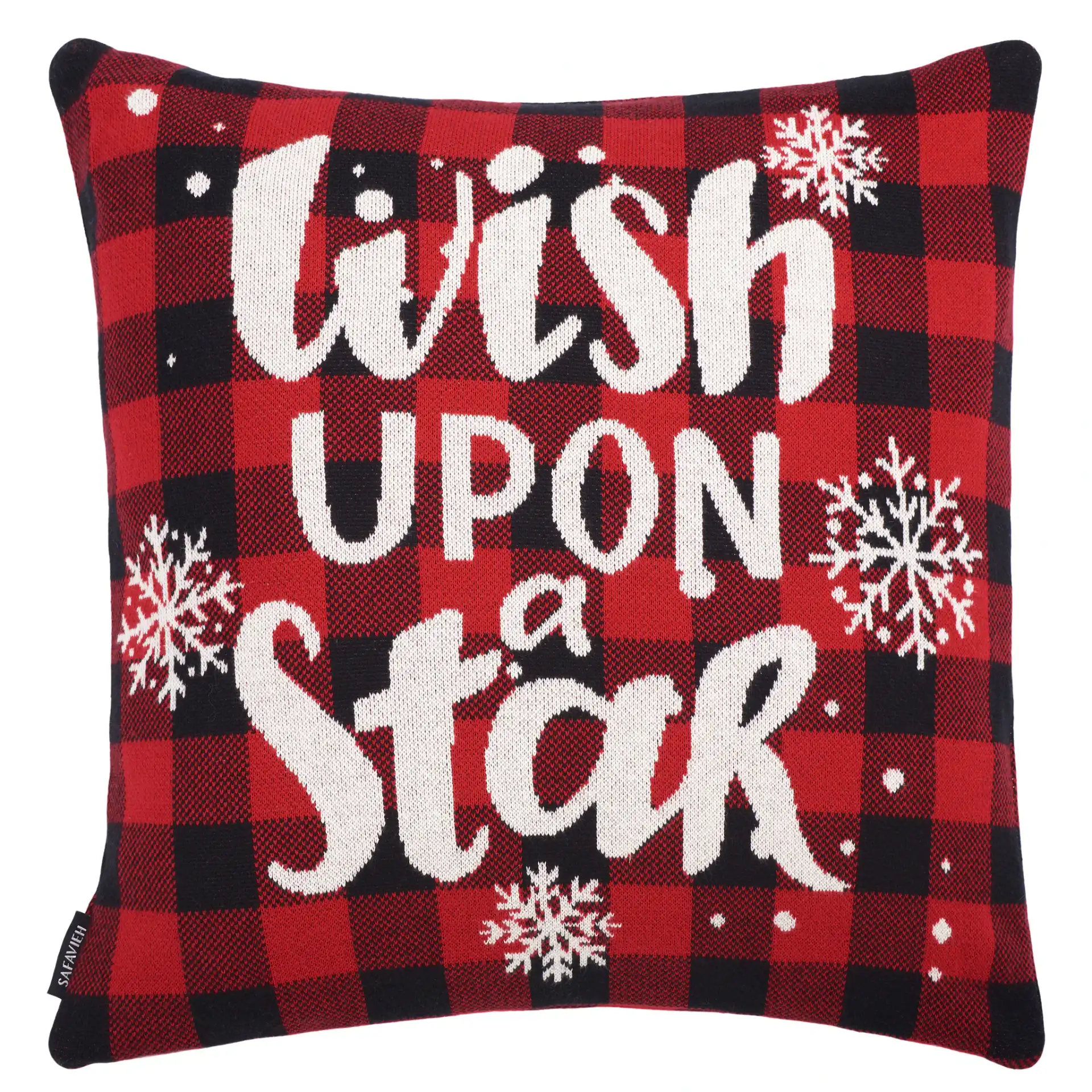 Wish Pillow in Red, detail view