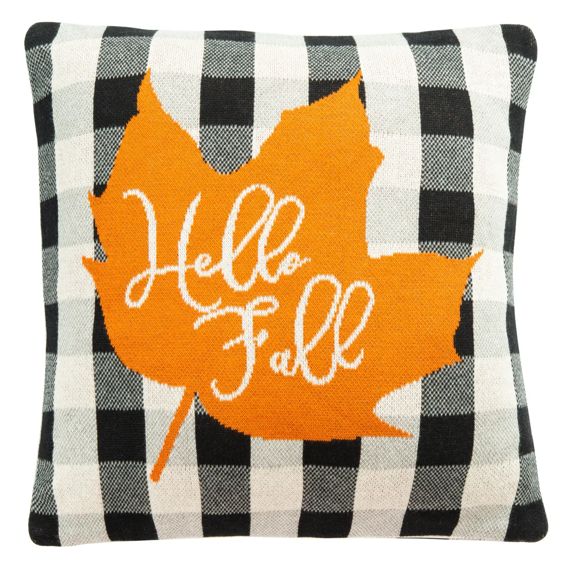 Hello Leaf Pillow in Multi, detail view