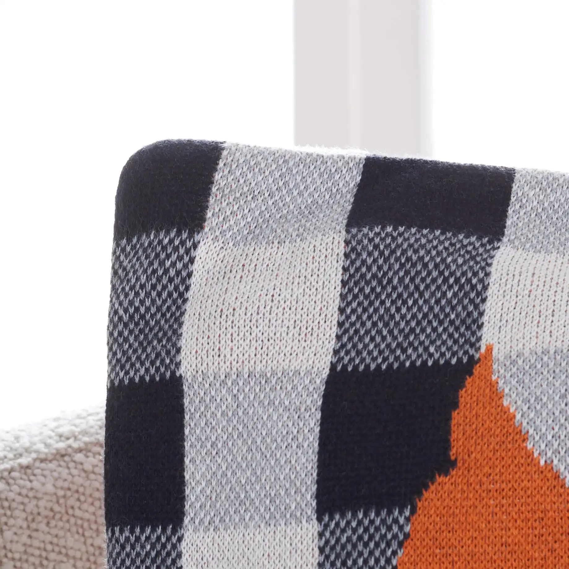 Hello Leaf Pillow in Multi in a styled room