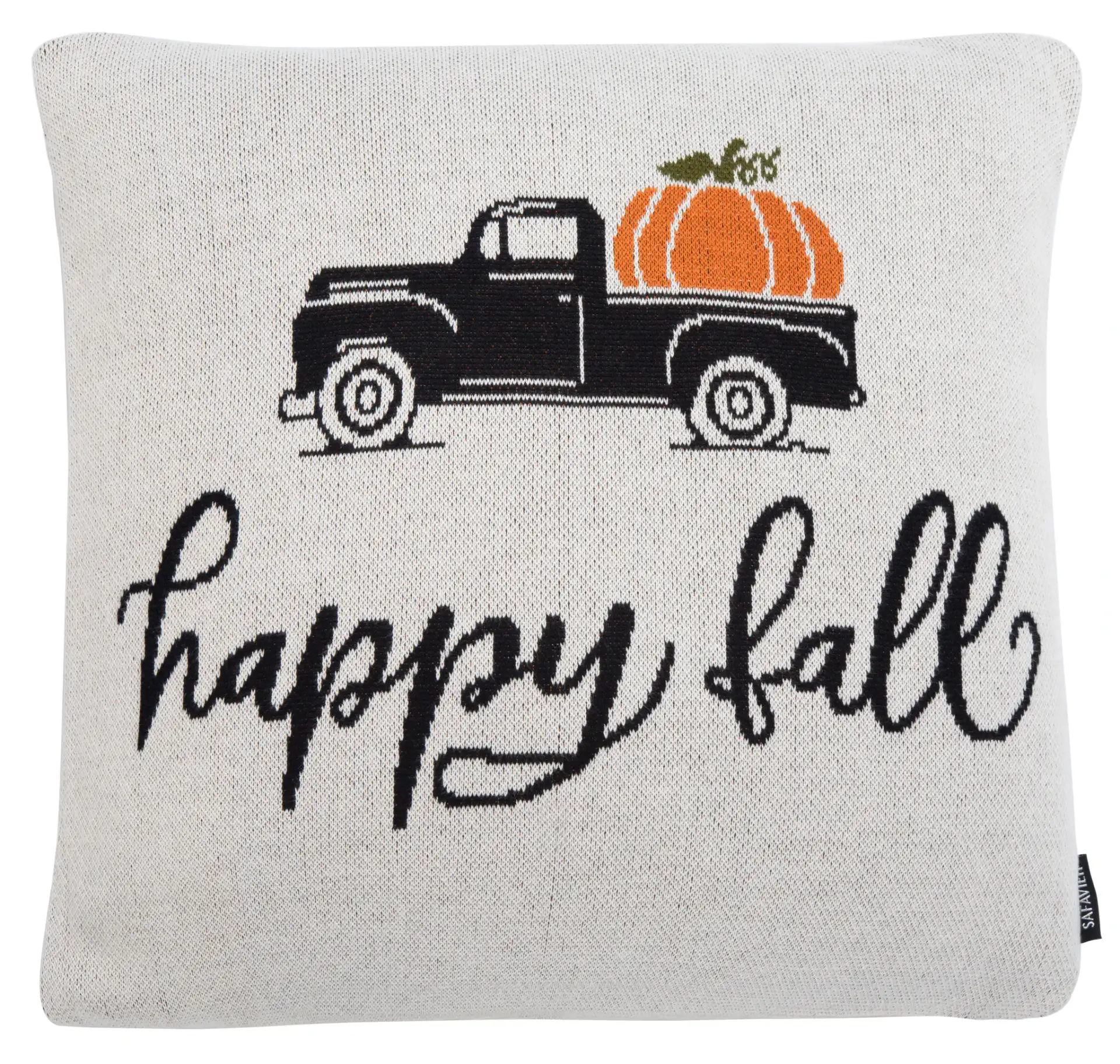 Fall Truck Pillow in Multi, detail view