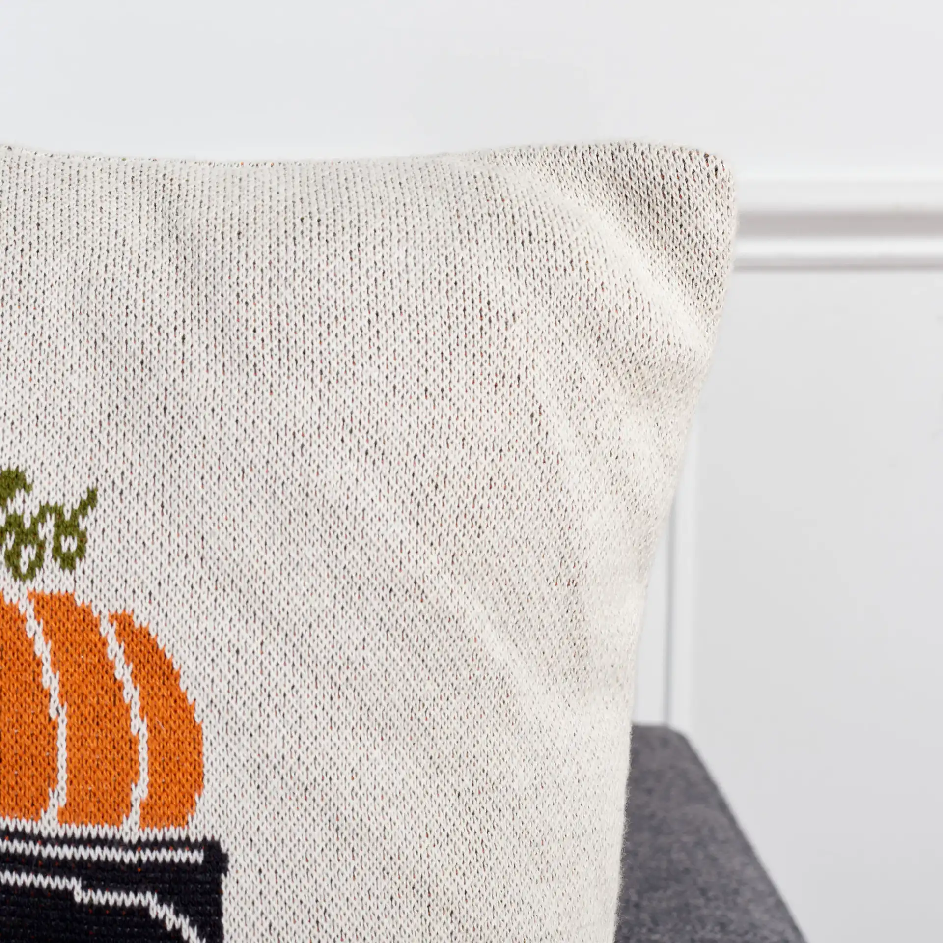 Fall Truck Pillow in Multi in a styled room
