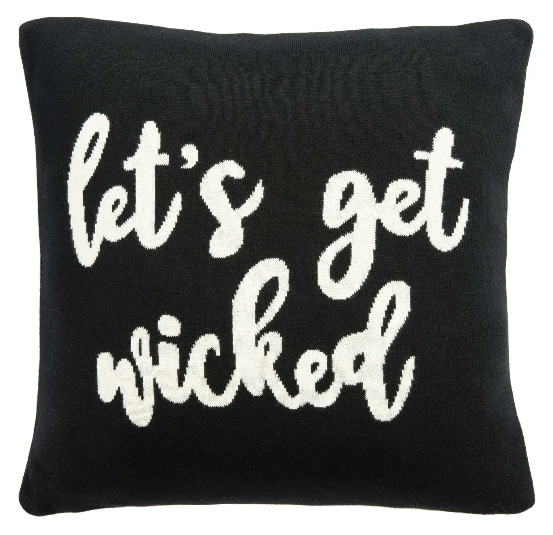 Wicked Pillow in Black / Natural, detail view